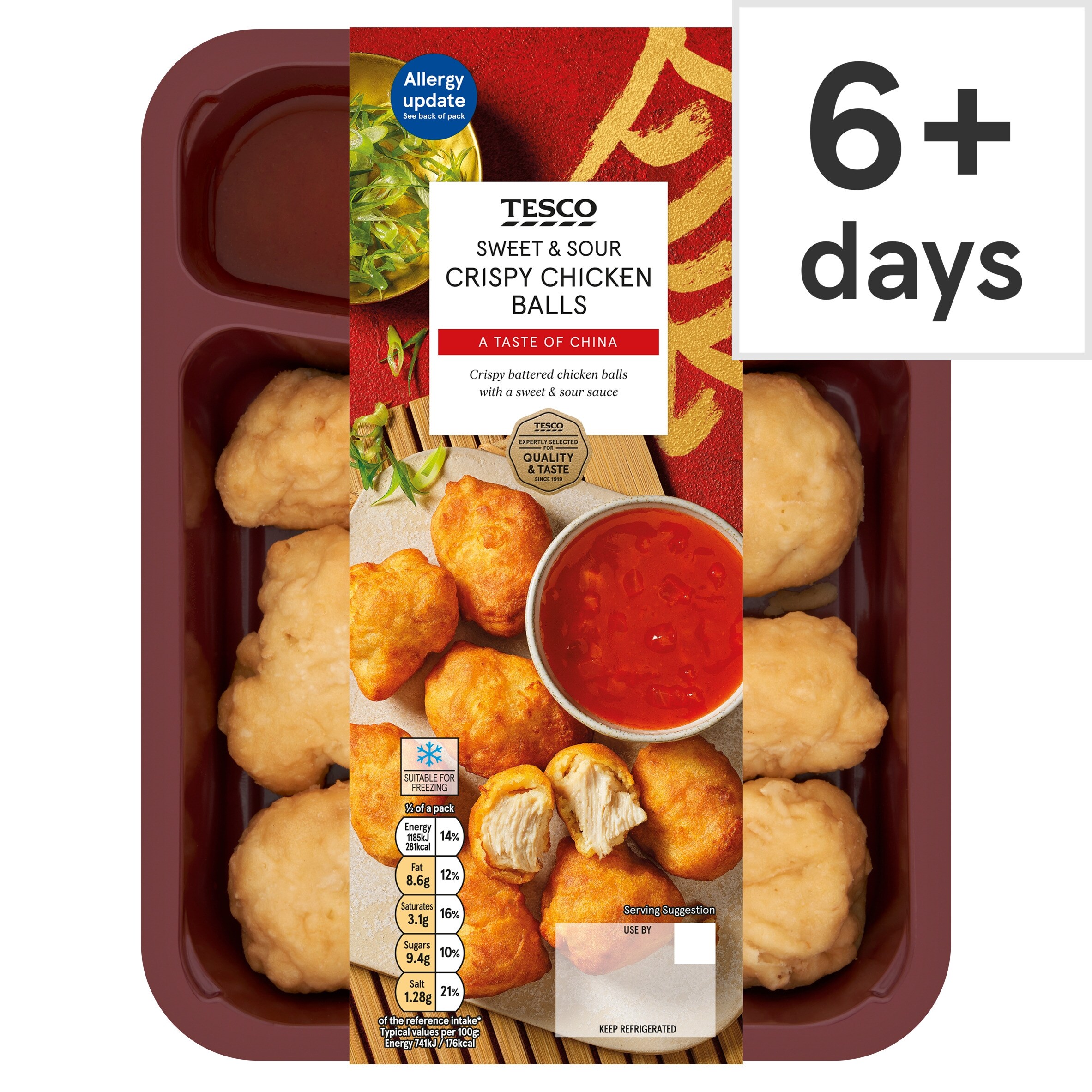 Tesco Sweet & Sour Crispy Chicken Balls 350g