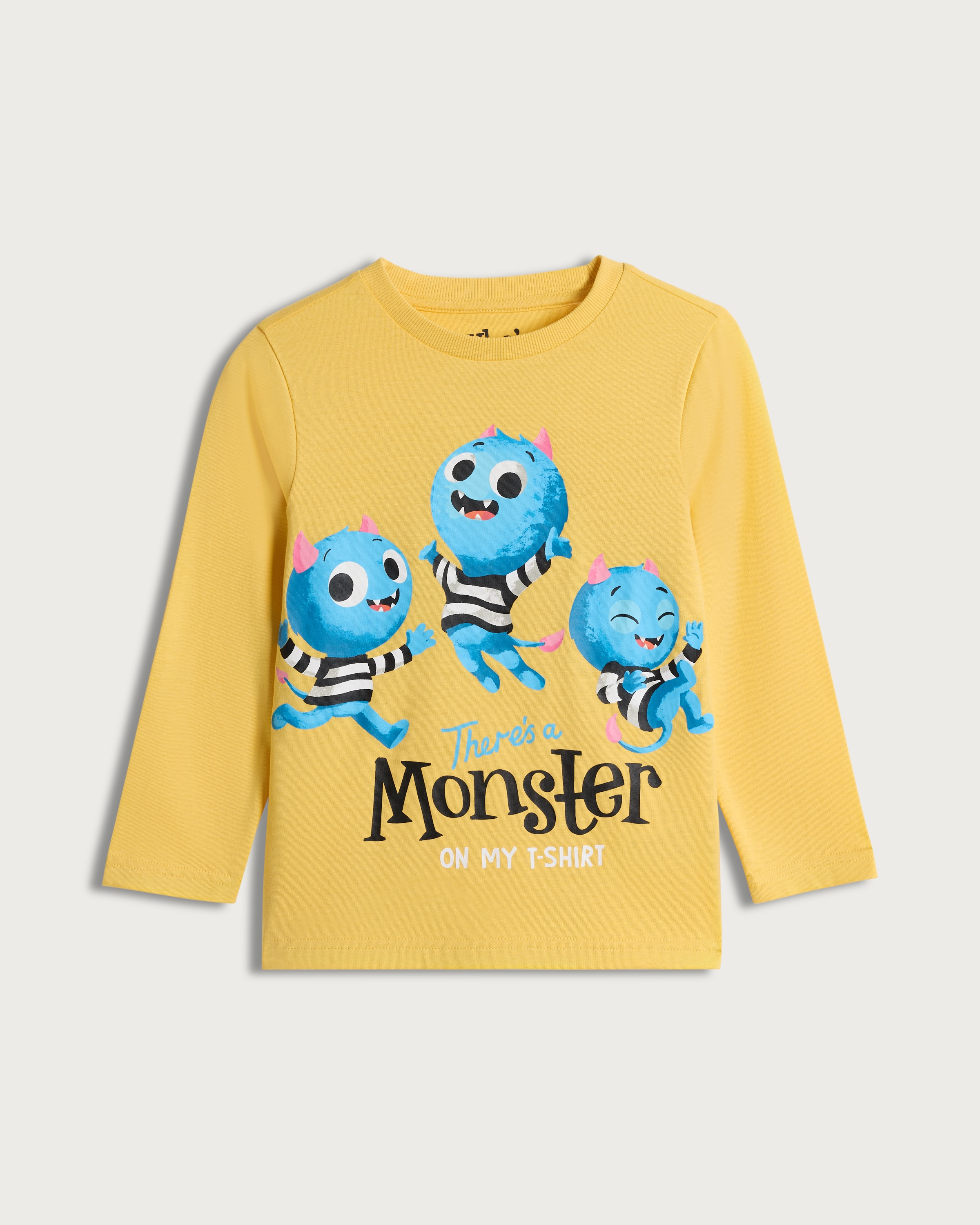 Who's In Your Book? Monster Long Sleeved Top in Yellow thumbnail 4