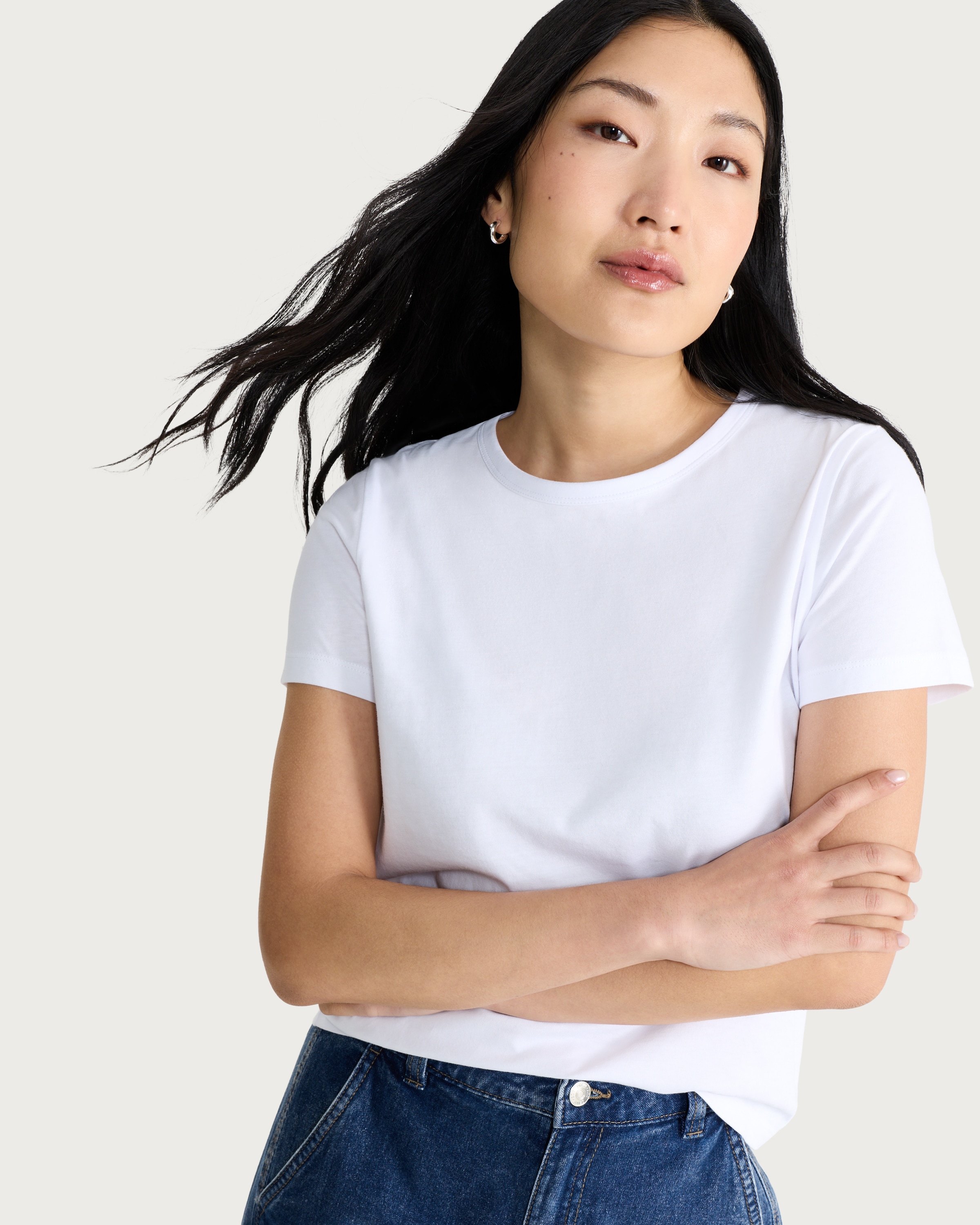 F&F Pure Cotton Short Sleeved T-Shirt in White