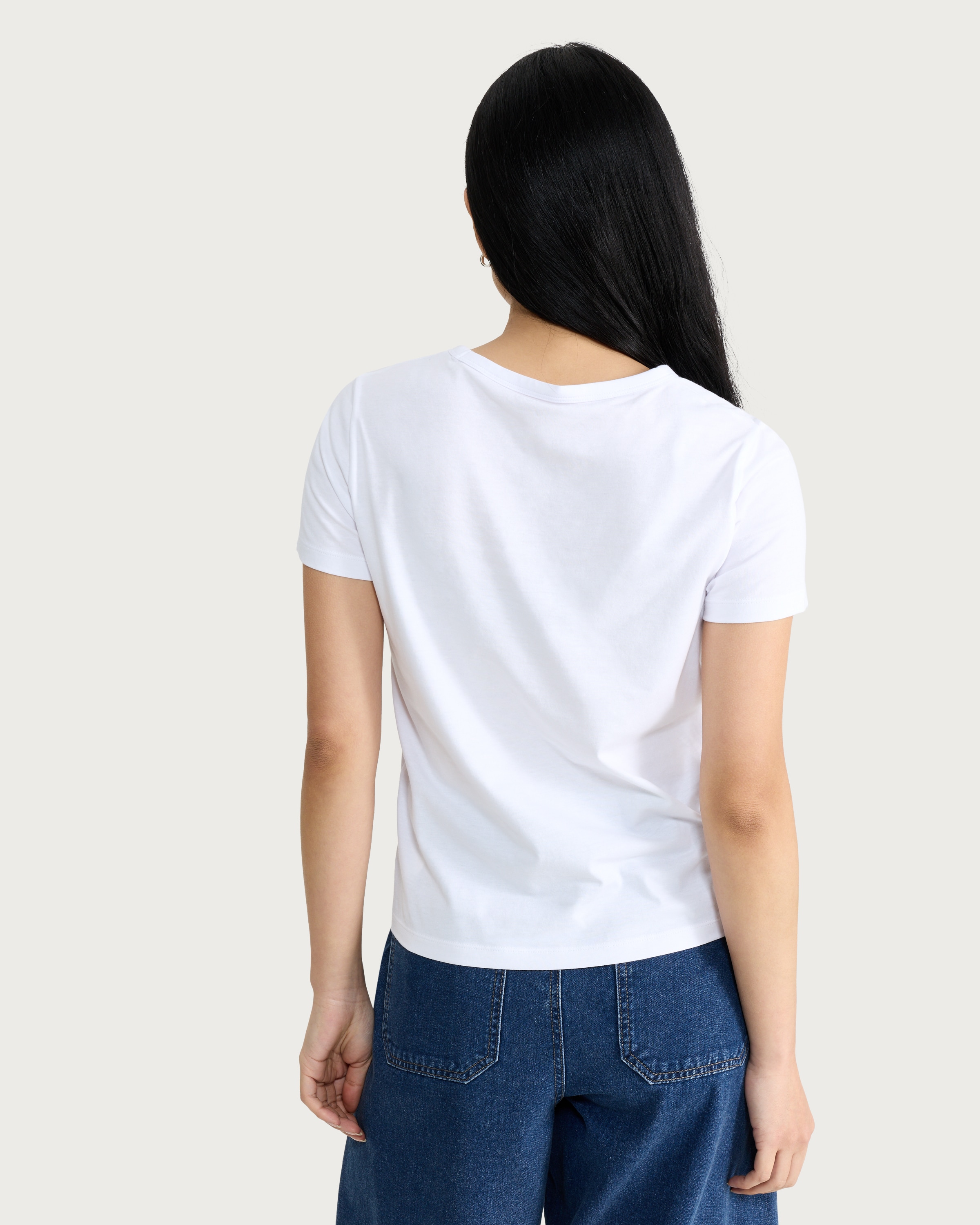 F&F Pure Cotton Short Sleeved T-Shirt in White thumbnail 3