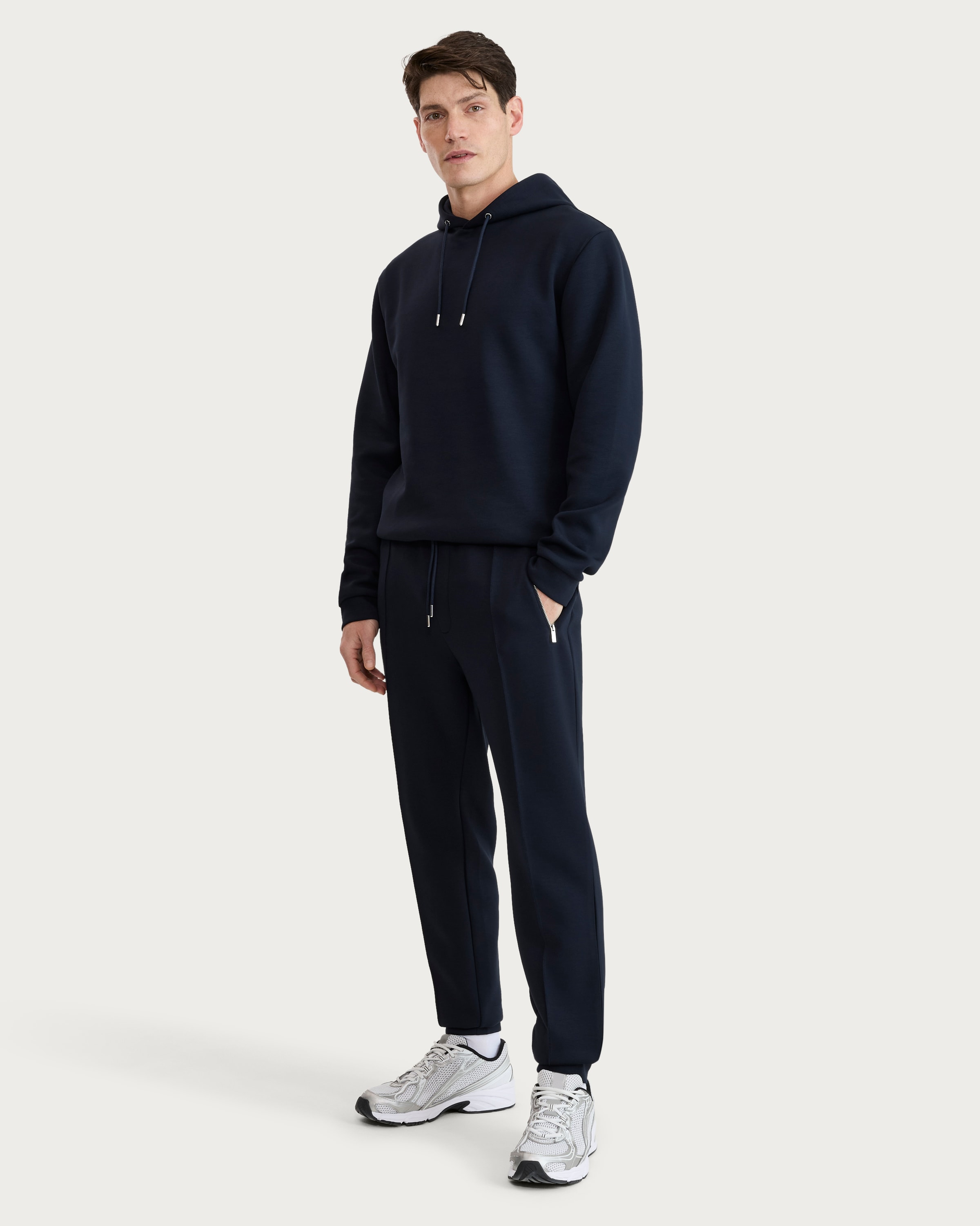 F&F Seam Detail Cuffed Joggers in Navy