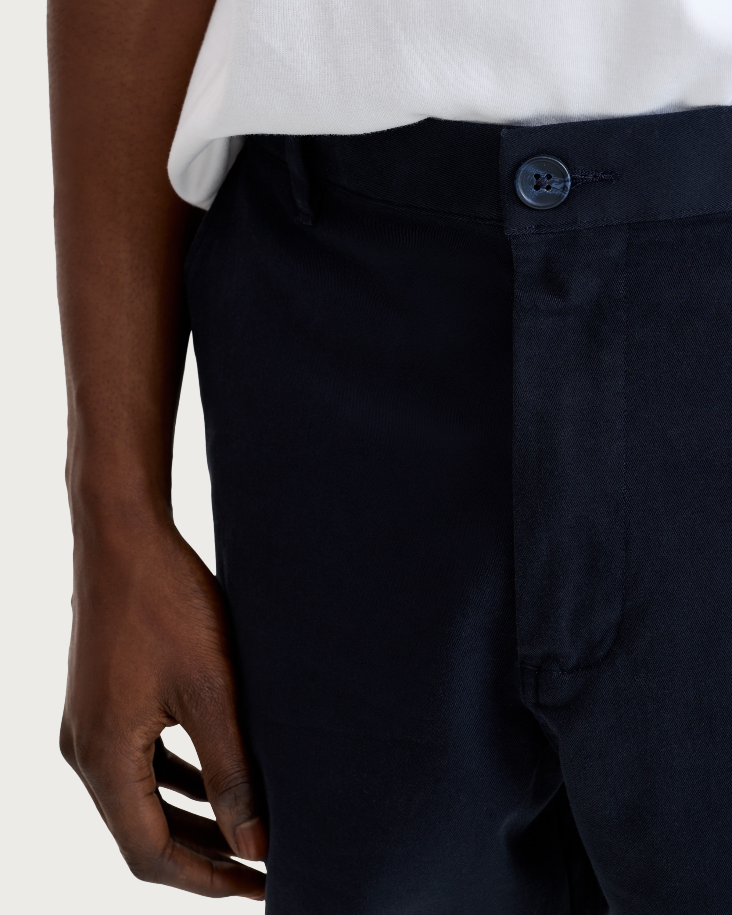 F&F Cotton Rich Chino Shorts in Navy thumbnail 2