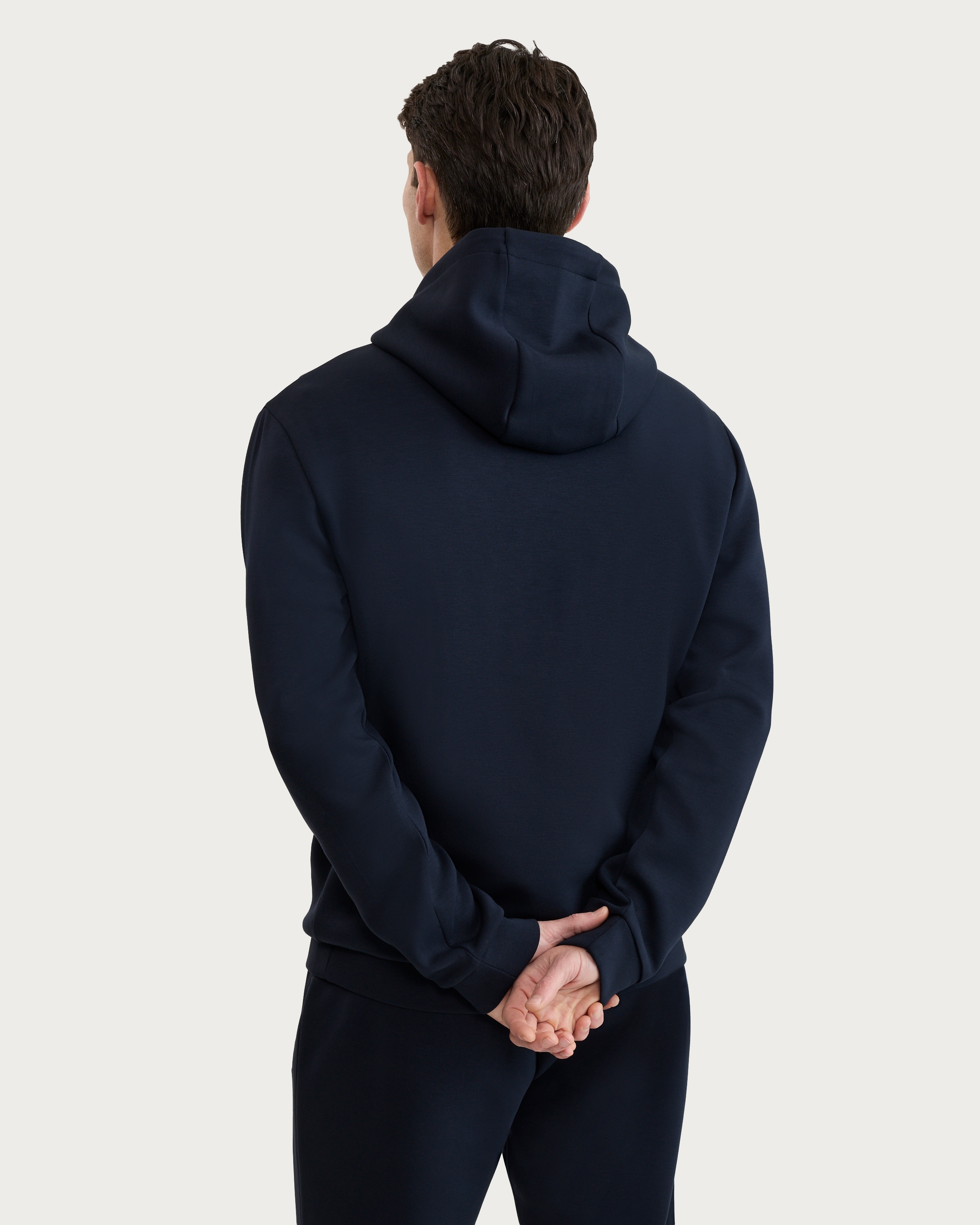 F&F Drawstring Hoodie in Navy thumbnail 3
