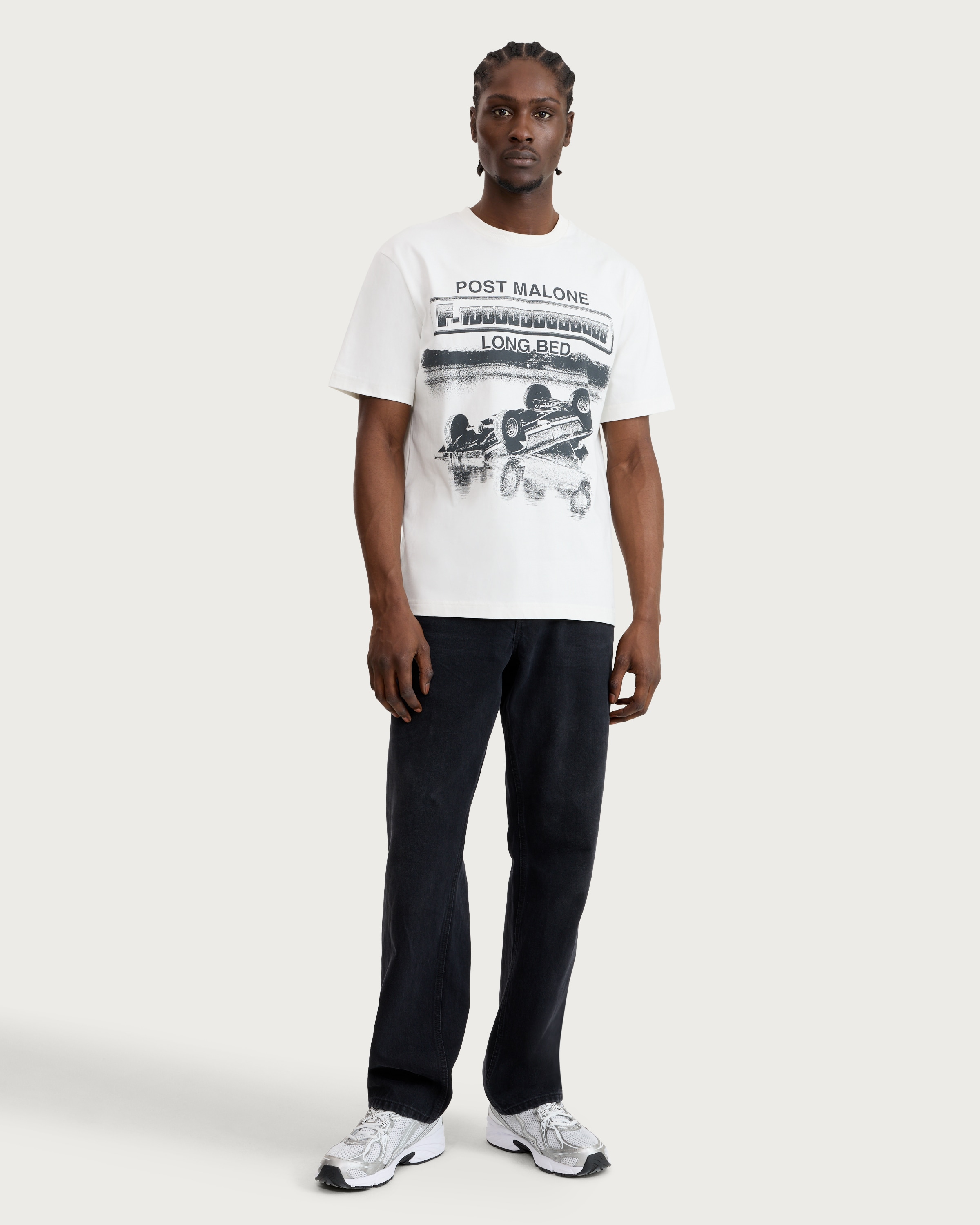 Post Malone Pure Cotton Short Sleeved T-Shirt in Cream thumbnail 2