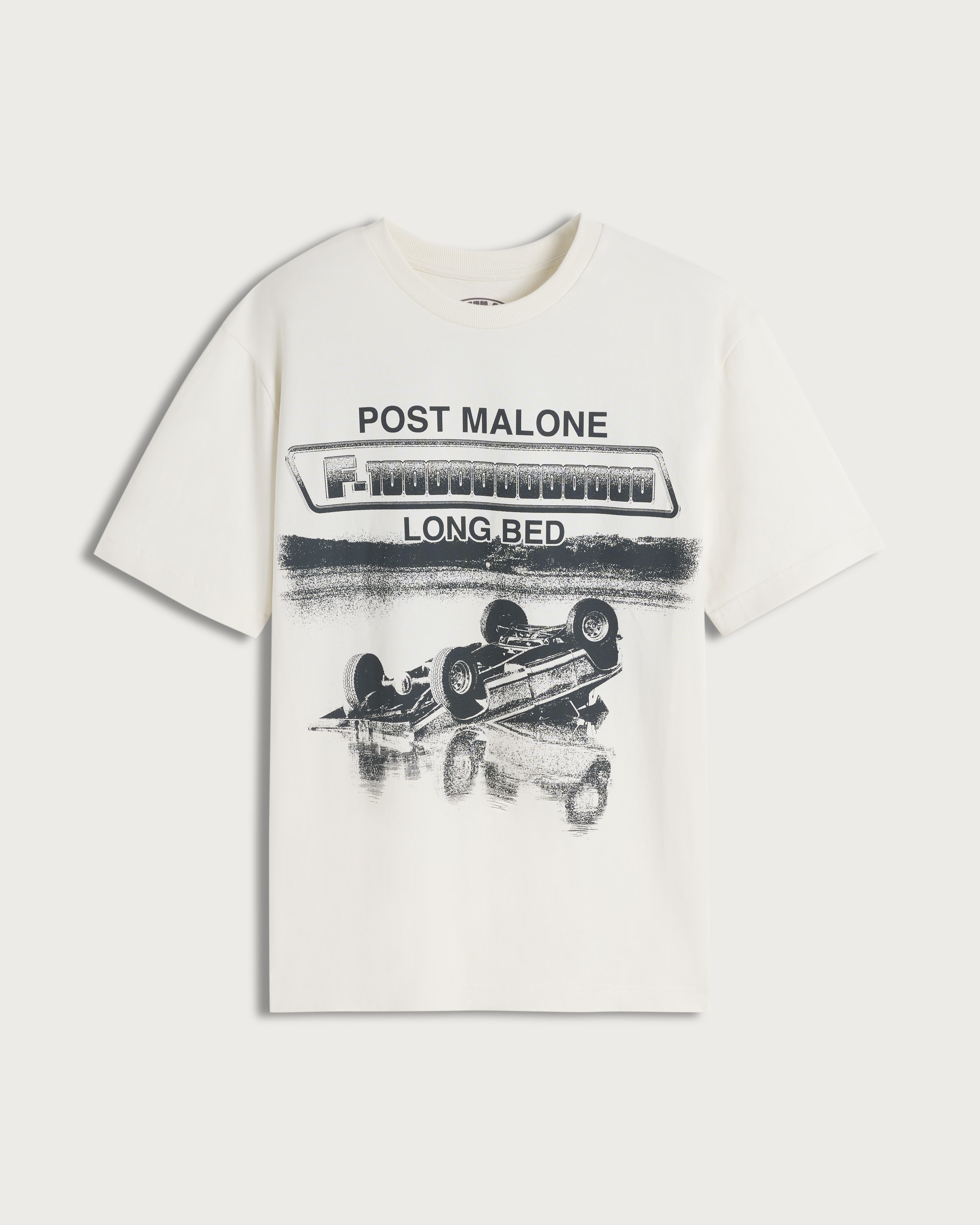 Post Malone Pure Cotton Short Sleeved T-Shirt in Cream thumbnail 4
