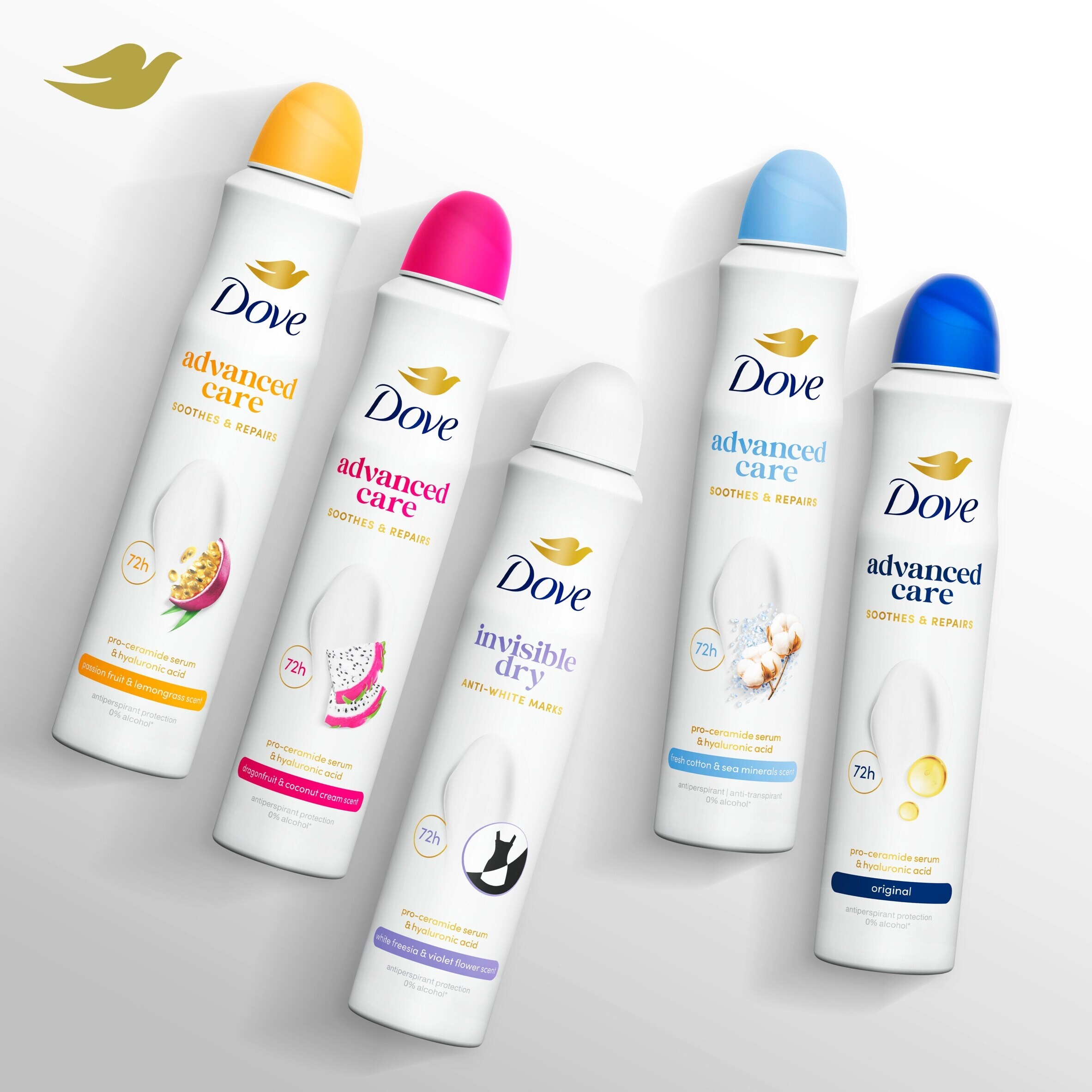 Dove Women Cotton & Sea Minerals 72h Advanced Antiperspirant Deodorant 200ml thumbnail 5