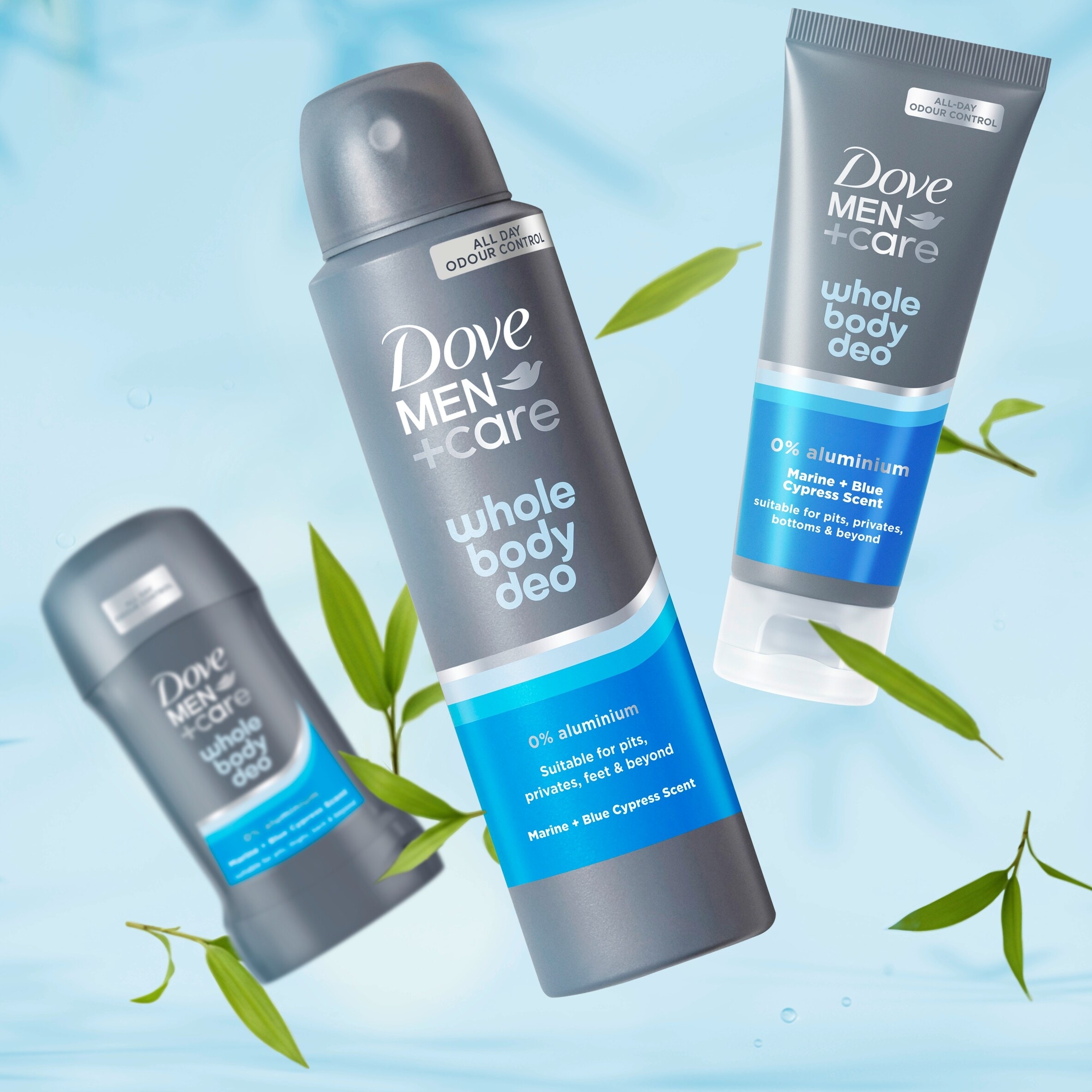 Dove Men+Care Marine & Blue Cypress​ 48h Whole Body Deodorant Stick 50ml thumbnail 5