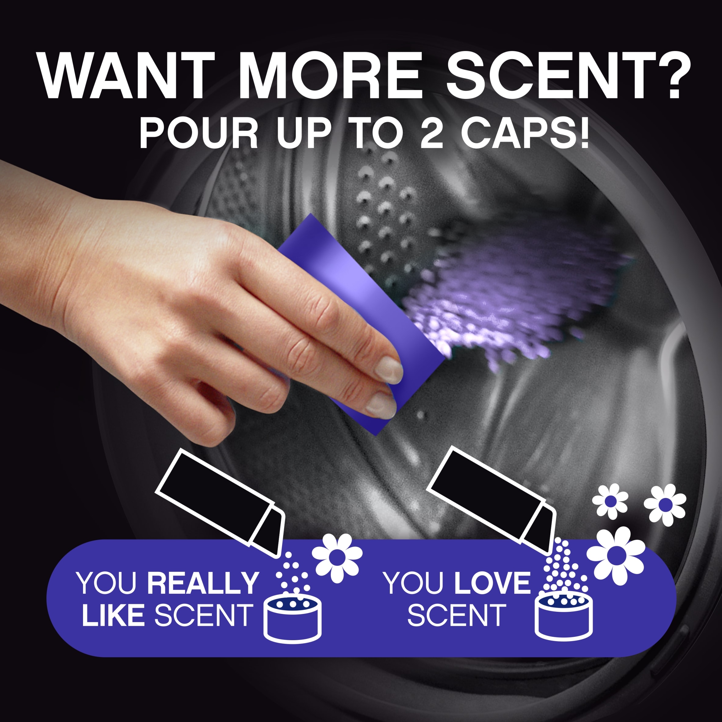 Lenor Unstoppables In-Wash Scent Booster Non Stop Freshness Violet Fresh 280g thumbnail 3