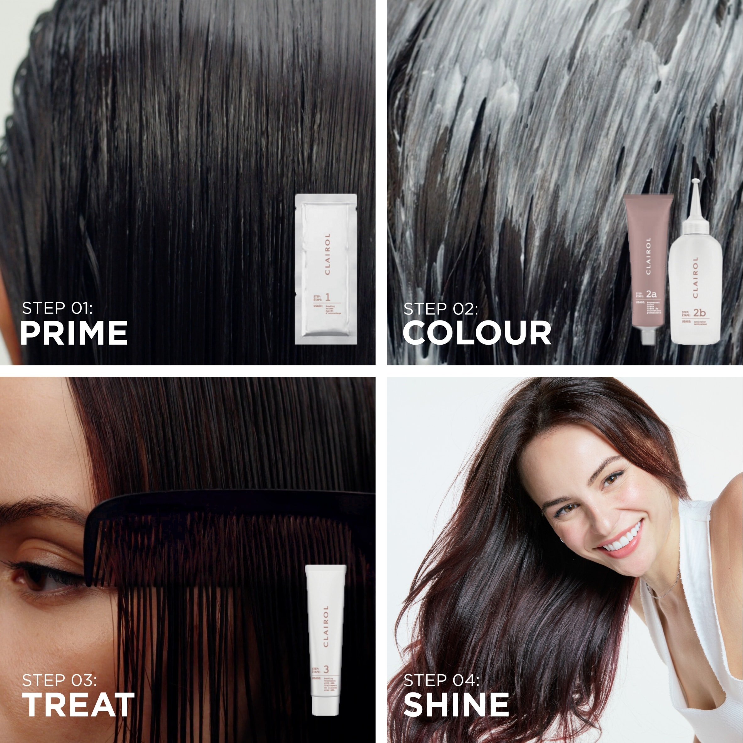 CLAIROL COLOUR STRONG PERMANENT HAIR DYE - 8.63 SUNSET ROSE thumbnail 2