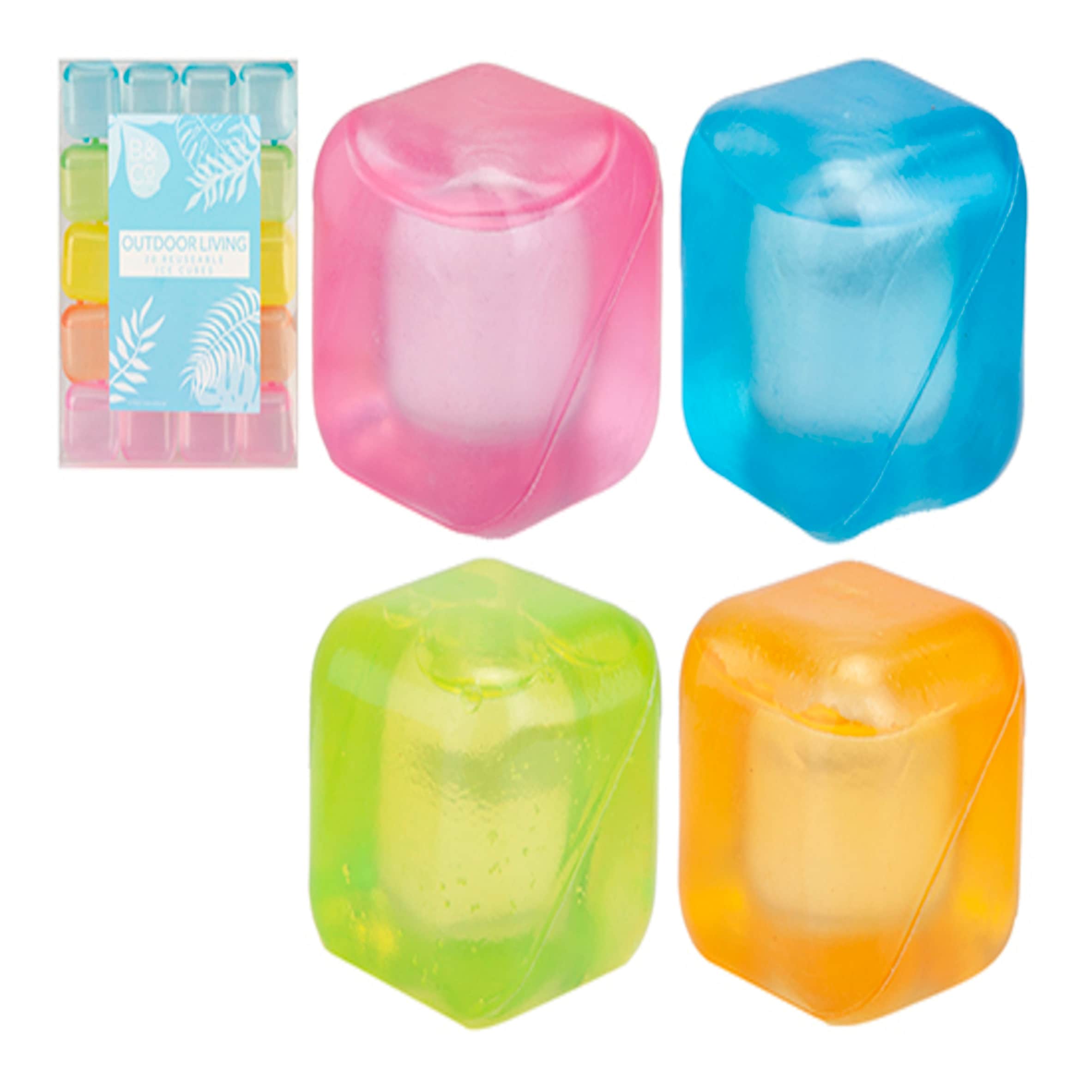 B&Co Outdoor Living 20 Reuseable Ice Cubes.