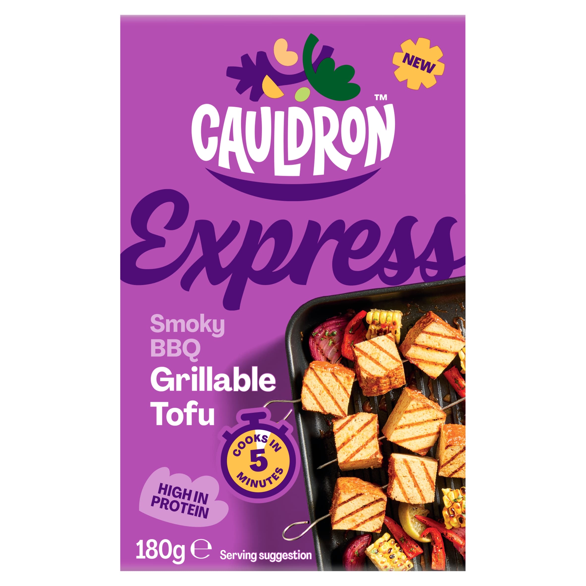 Cauldron Express Smoky BBQ Grillable Tofu Block 180g