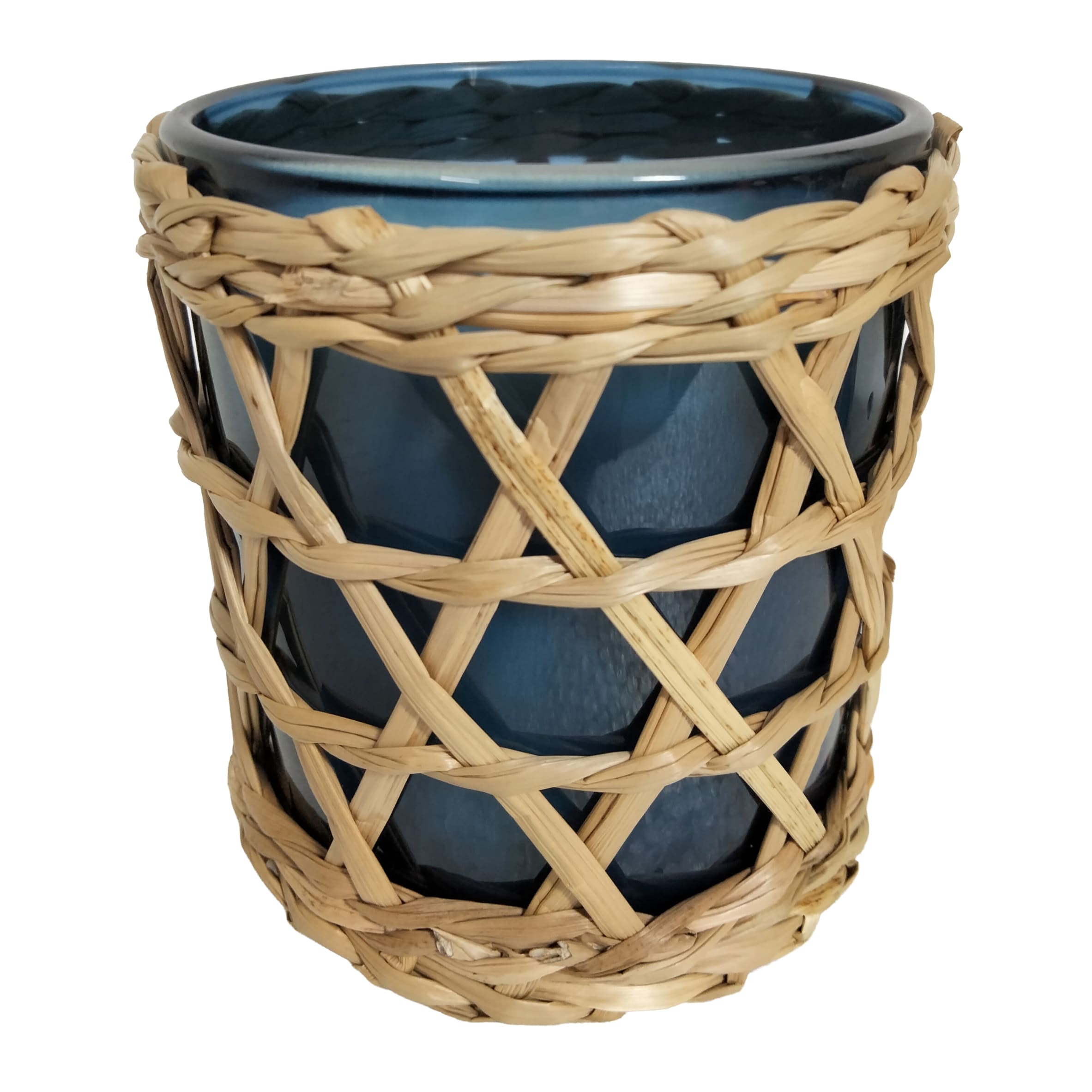 F&F Home Lemon and Basil Rattan and Glass Candle Assorted 221g