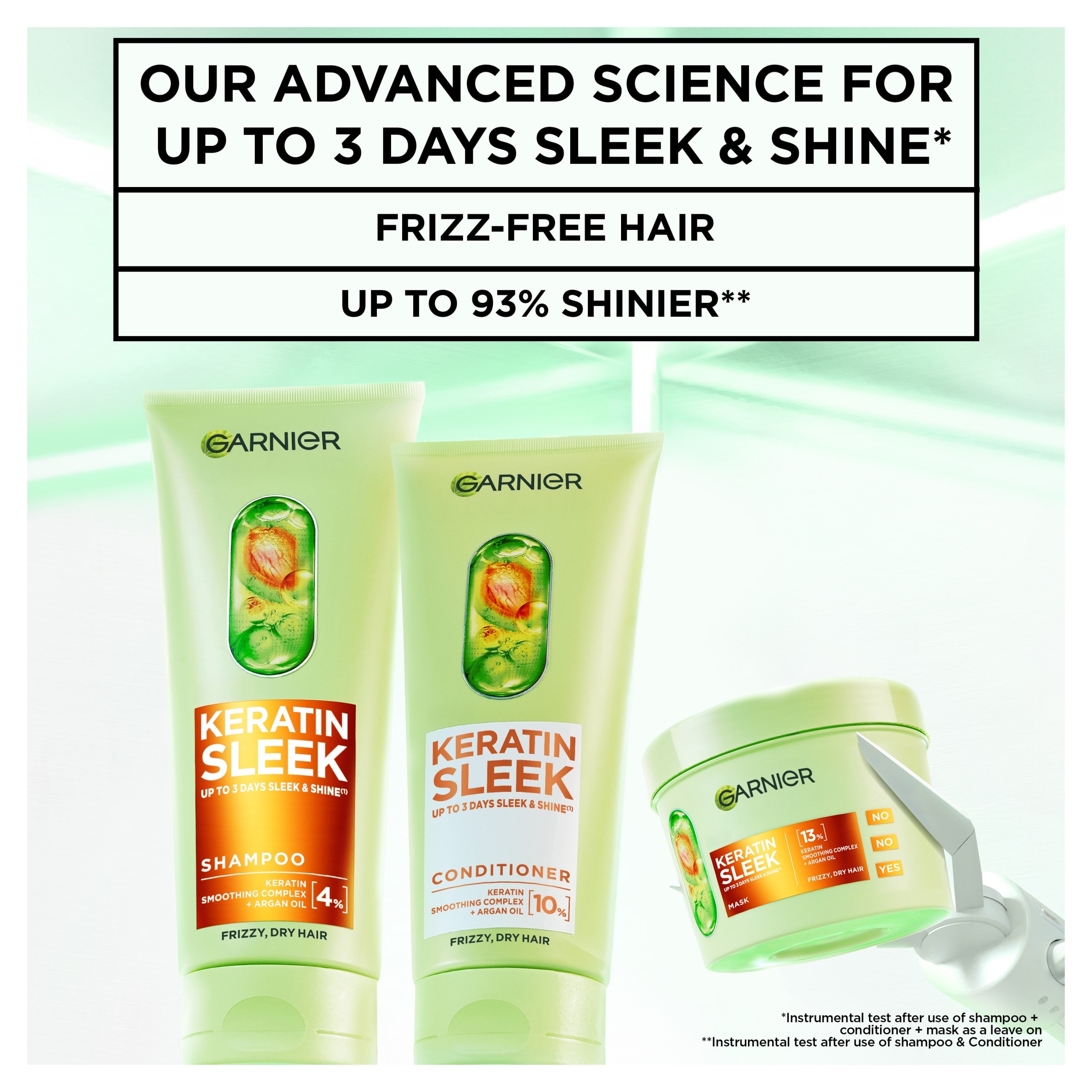 Garnier Keratin Sleek Mask 370ml thumbnail 2