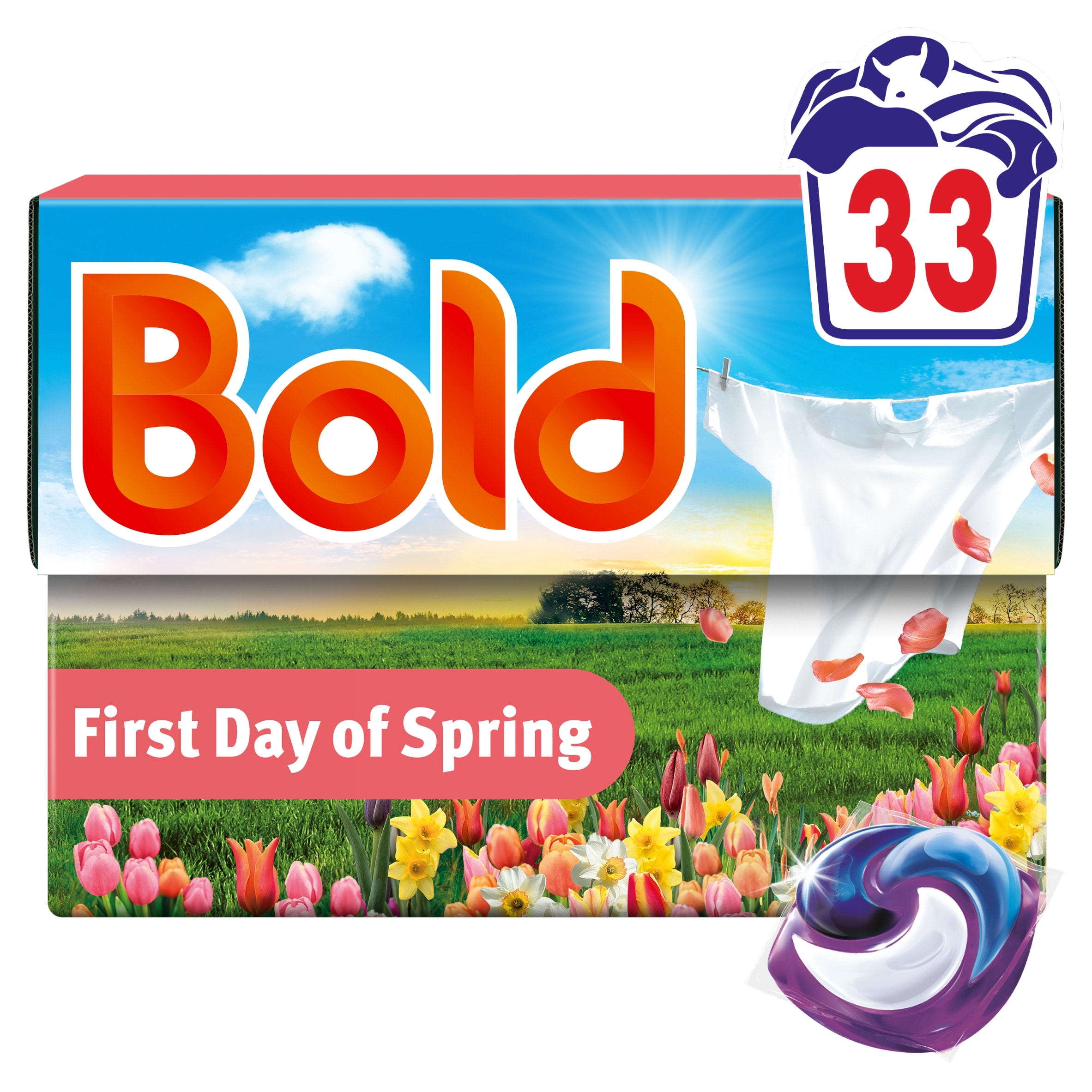 Bold Washing Pods First Day of Spring 33 washes 650.1g