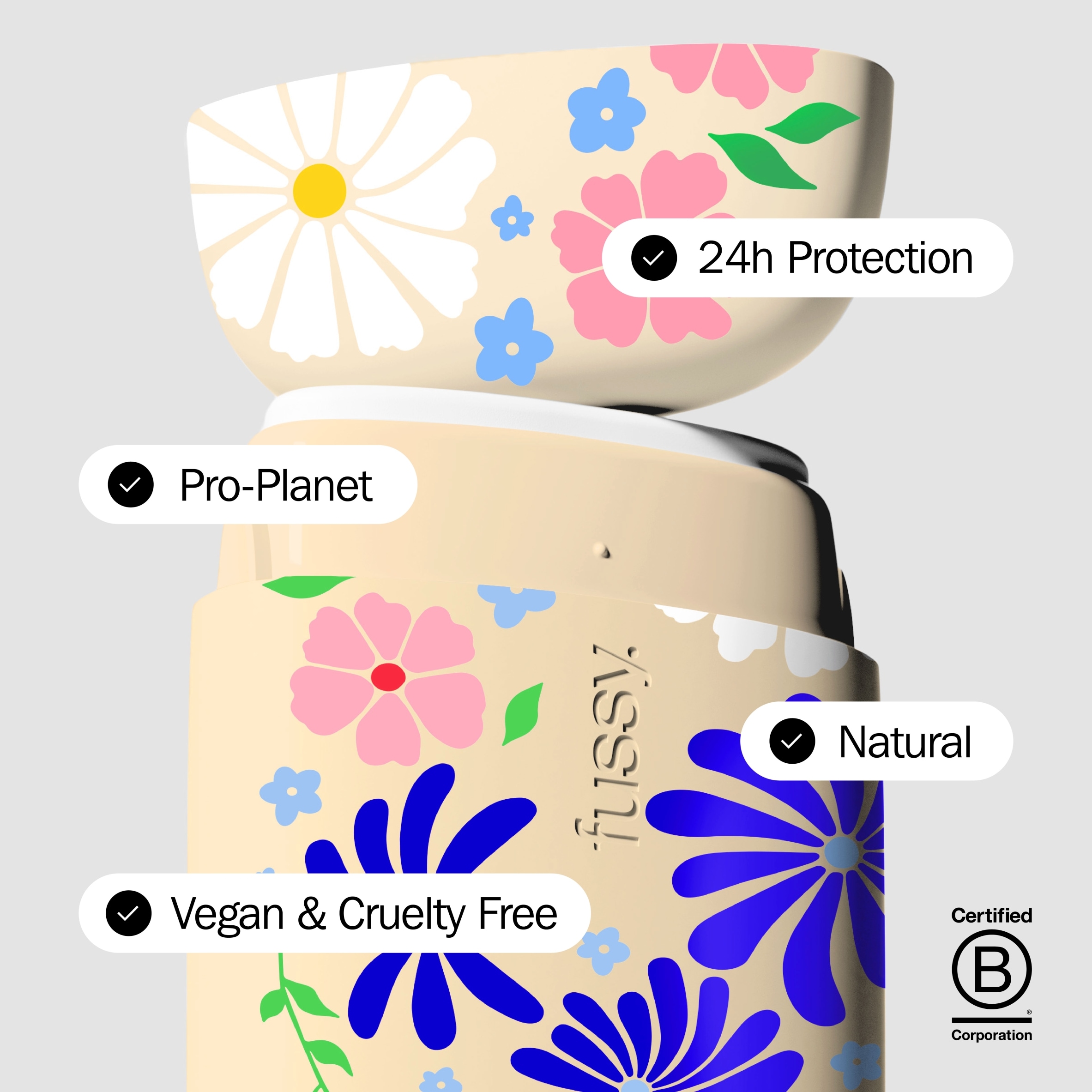 Fussy Natural Deodorant Refill Jasmine Bloom 40g thumbnail 3