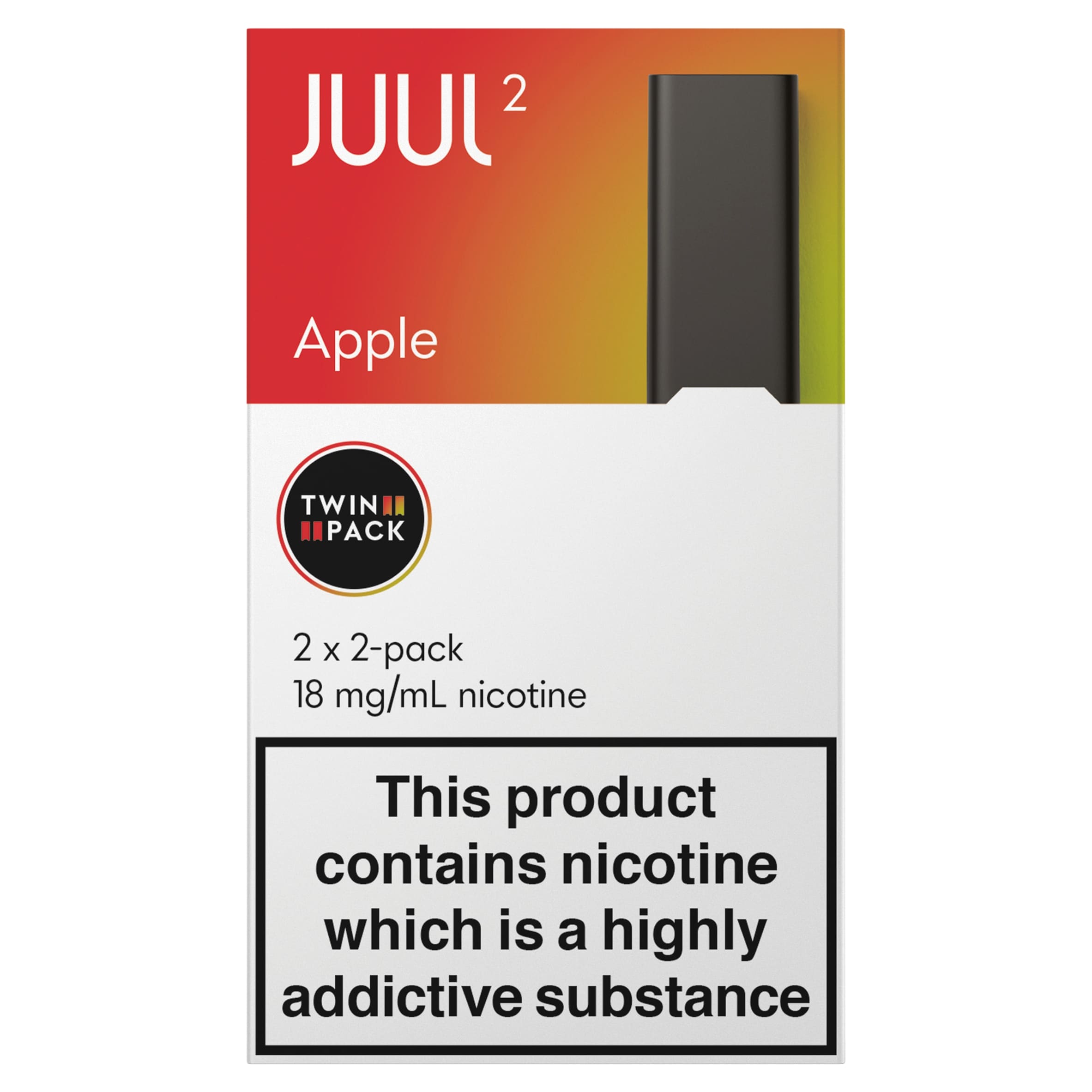 JUUL2pods UK Apple 18mg/mL 2x2x1.2ml