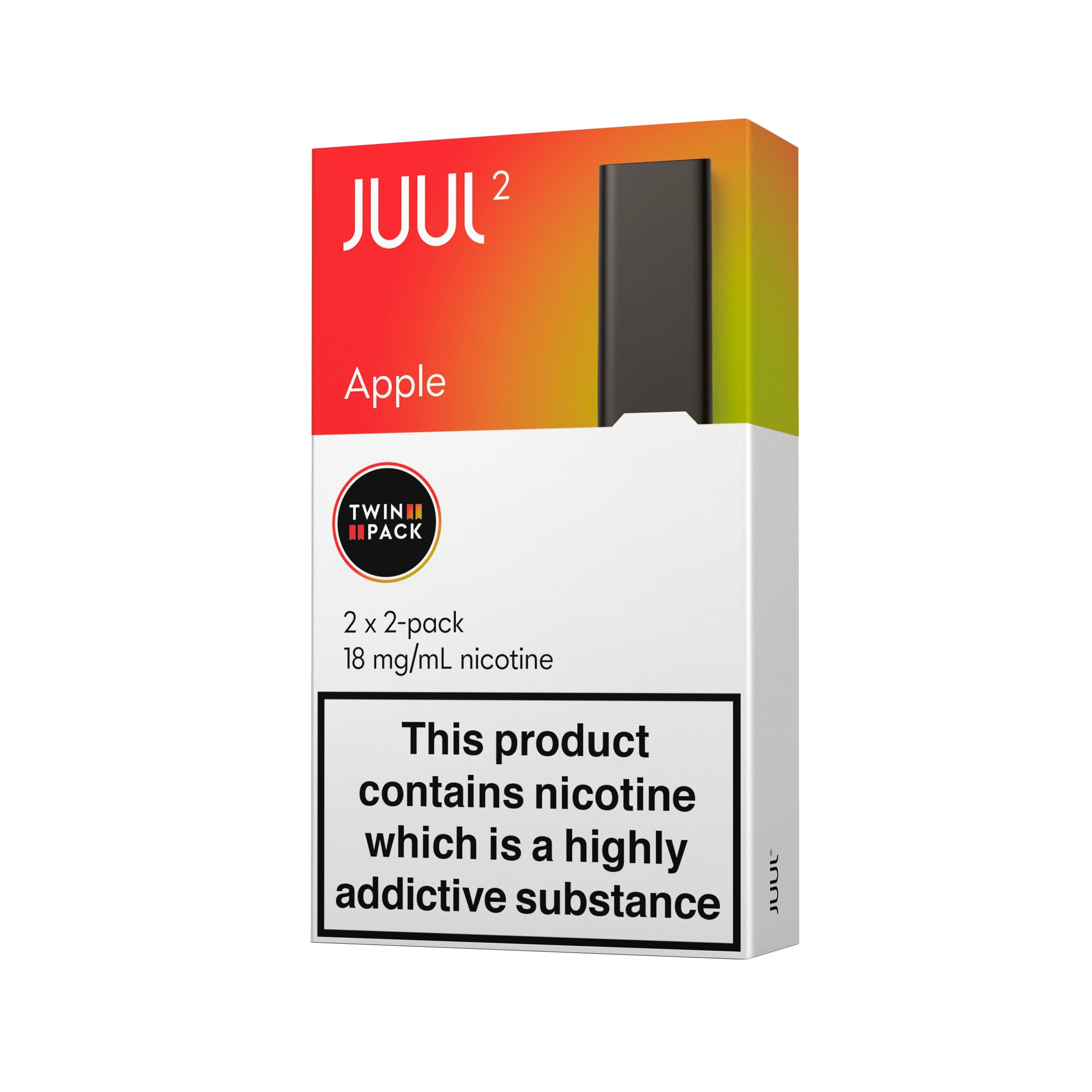 JUUL2pods UK Apple 18mg/mL 2x2x1.2ml thumbnail 2