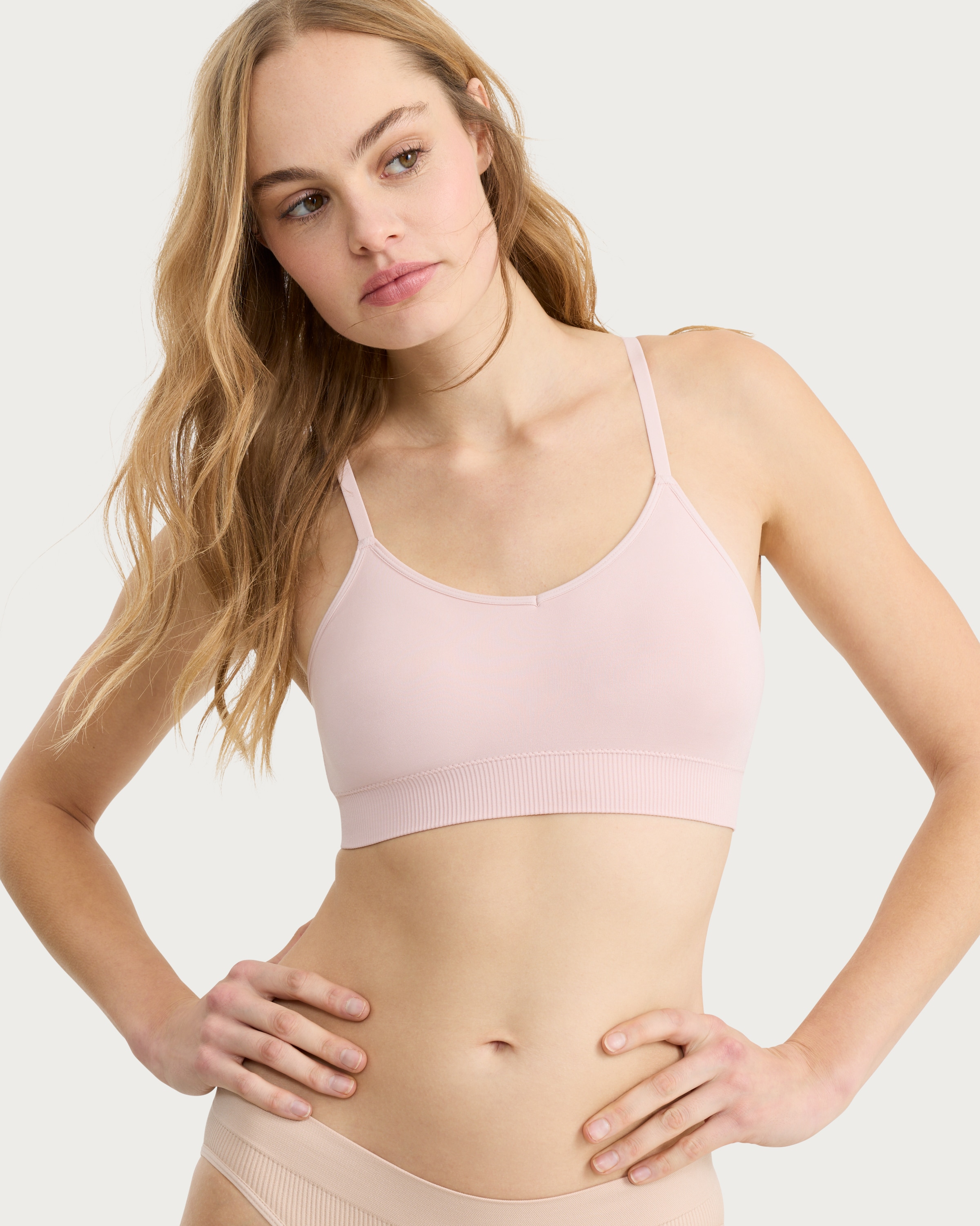 F&F 3-Pack Seamless Non-Wired Bralettes  in Multi