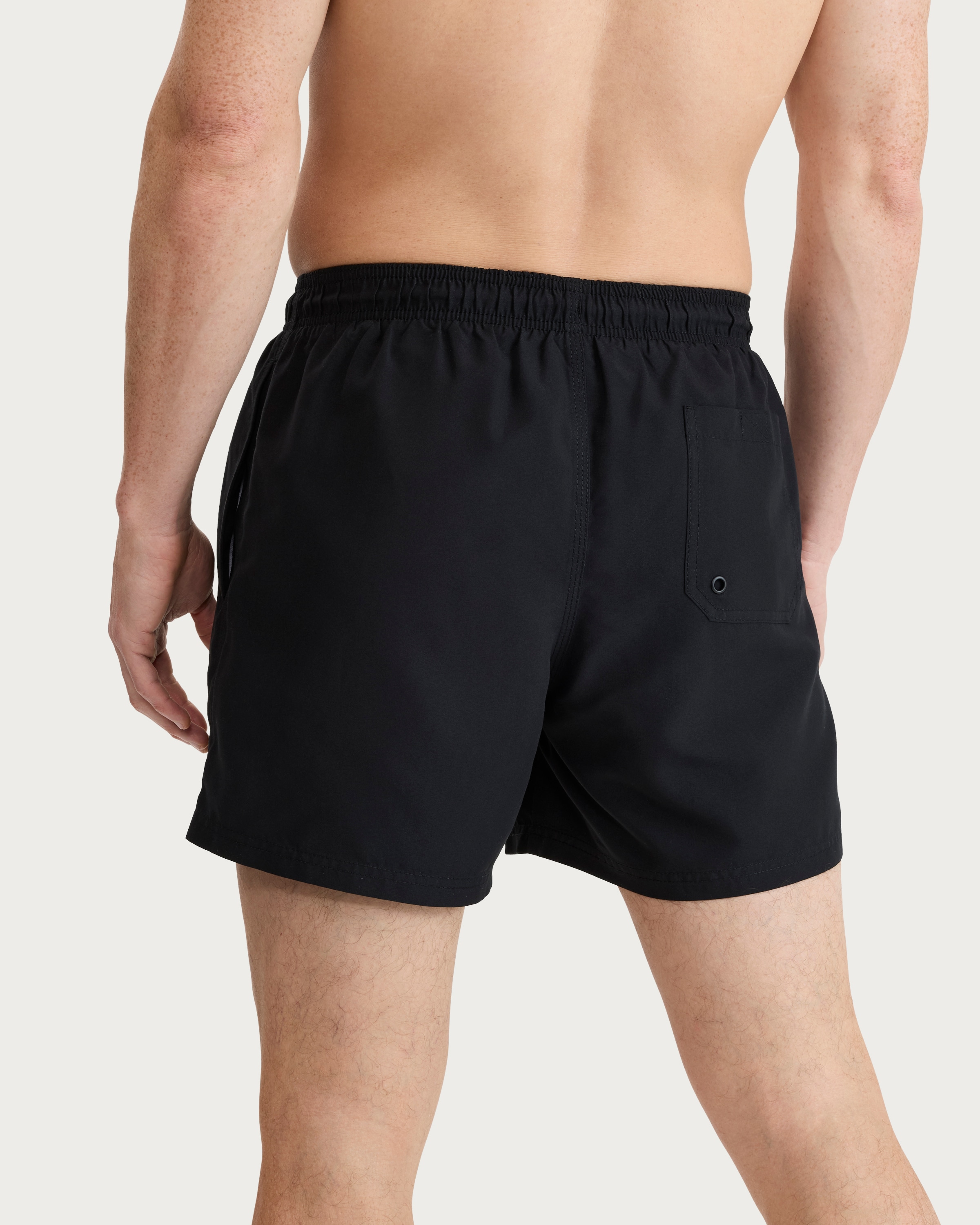 F&F Drawstring Lined Swim Shorts in Black thumbnail 3