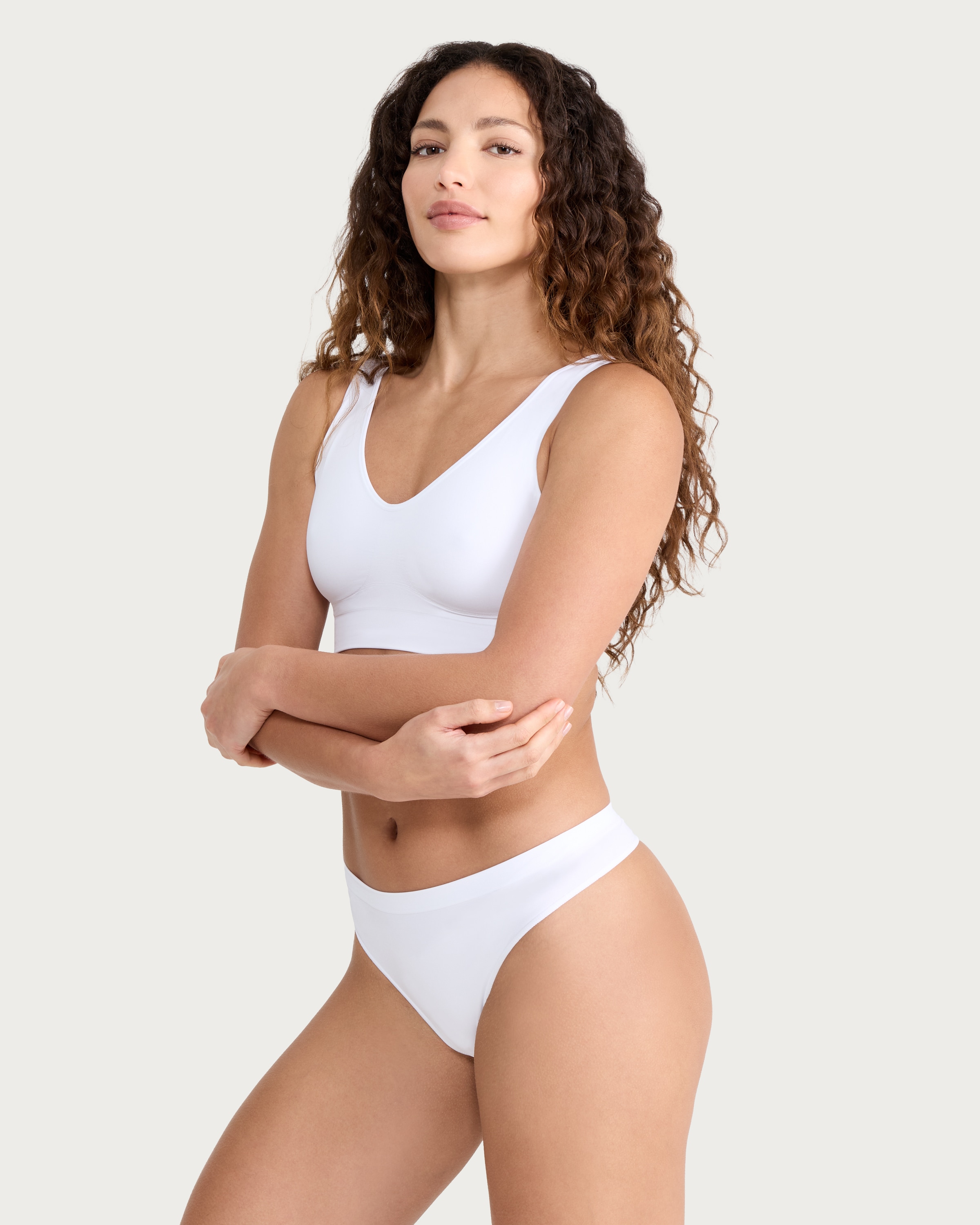F&F 2-Pack Contour Seamfree Thongs in Multi thumbnail 2