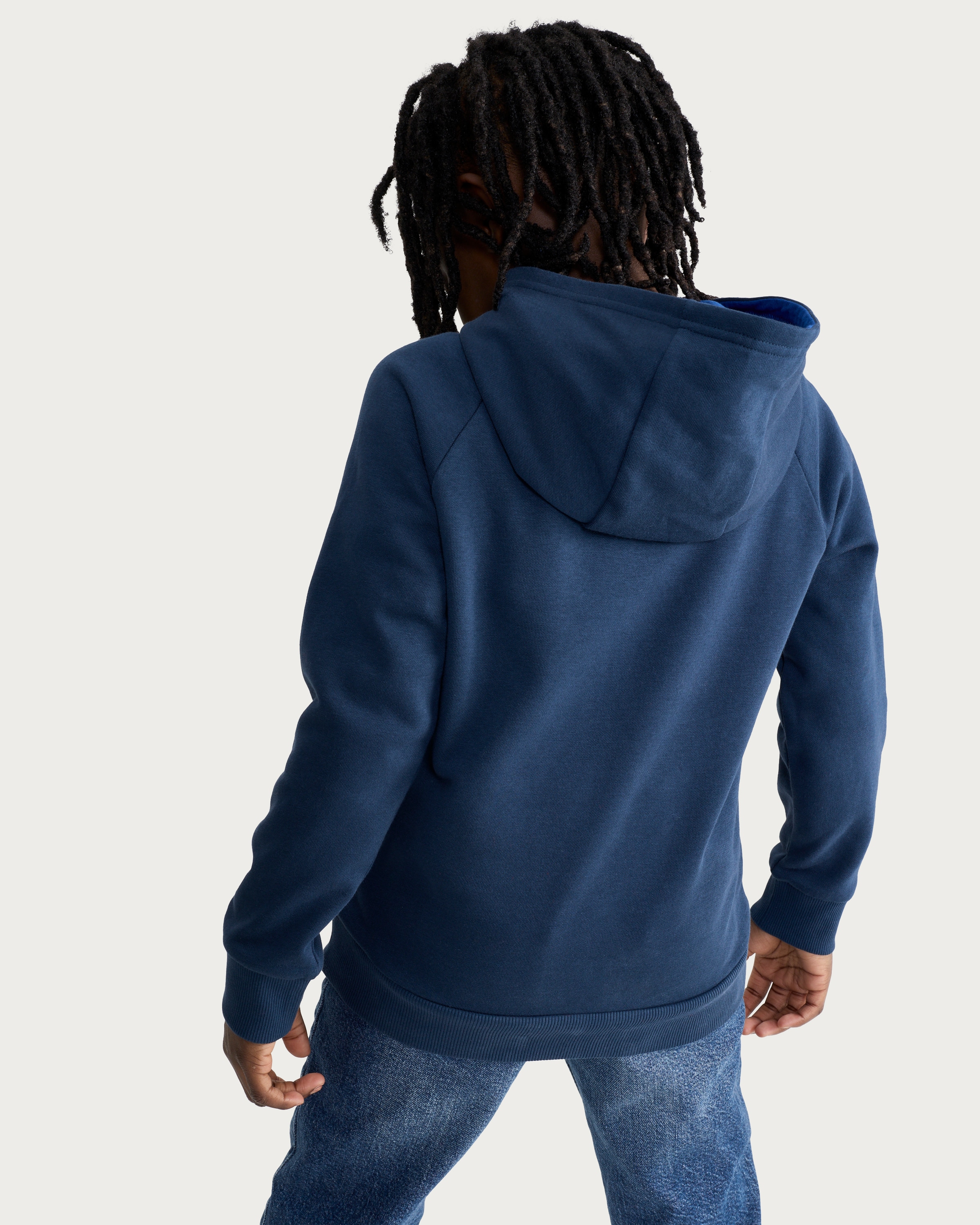 Chelsea Logo Cotton Rich Hoodie in Blue thumbnail 3