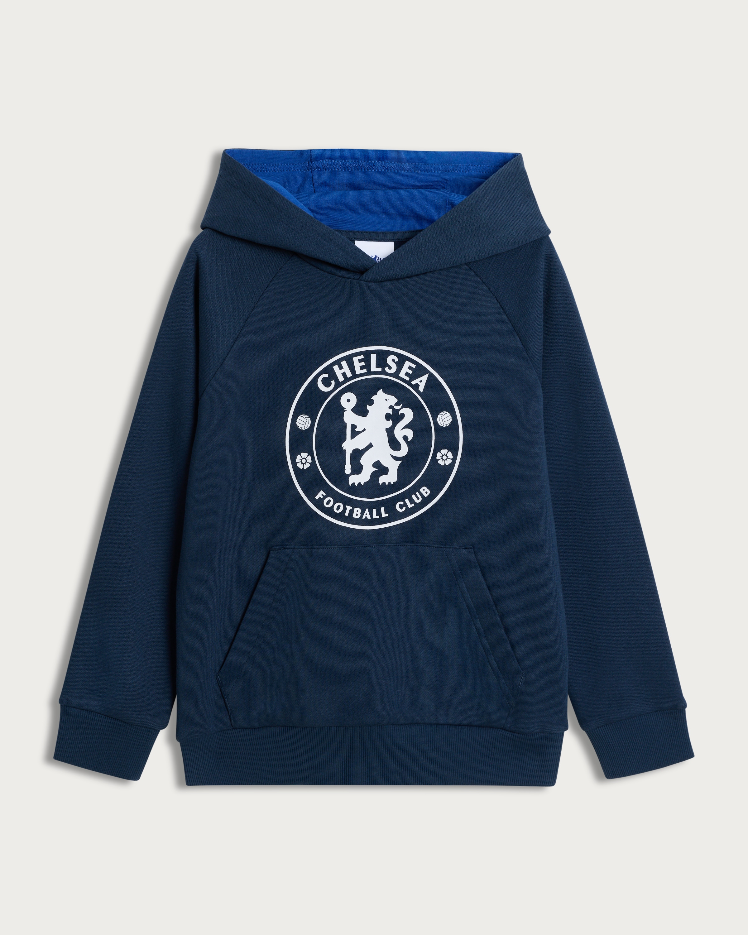 Chelsea Logo Cotton Rich Hoodie in Blue thumbnail 4