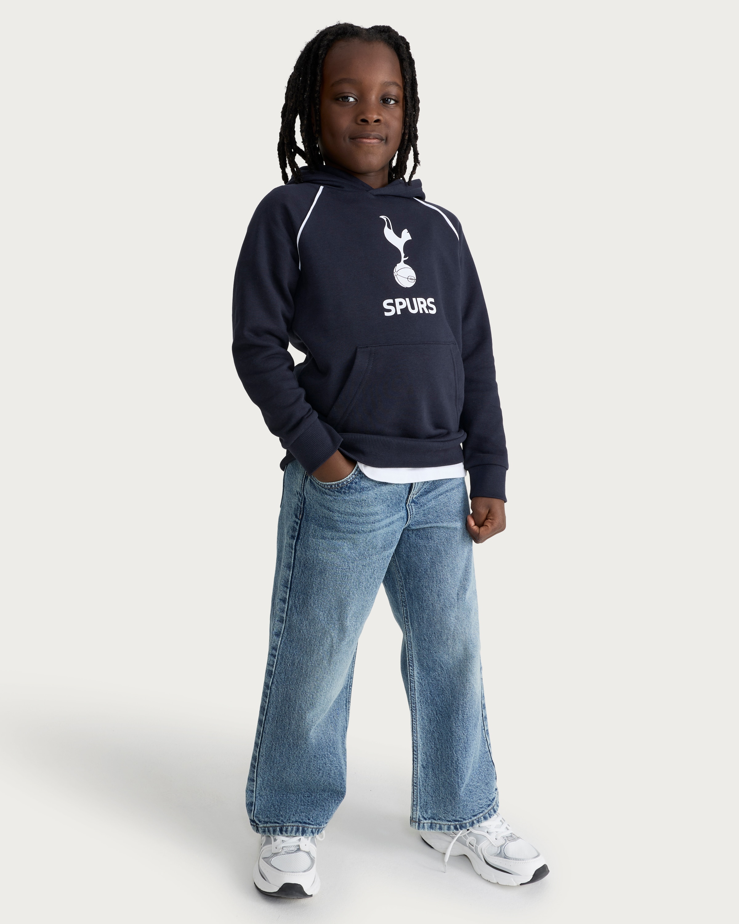 Tottenham Hotspur Spurs Cotton Rich Hoodie in Navy thumbnail 2