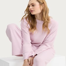 F&F Waffle Textured Pyjama Set in Pink thumbnail 2