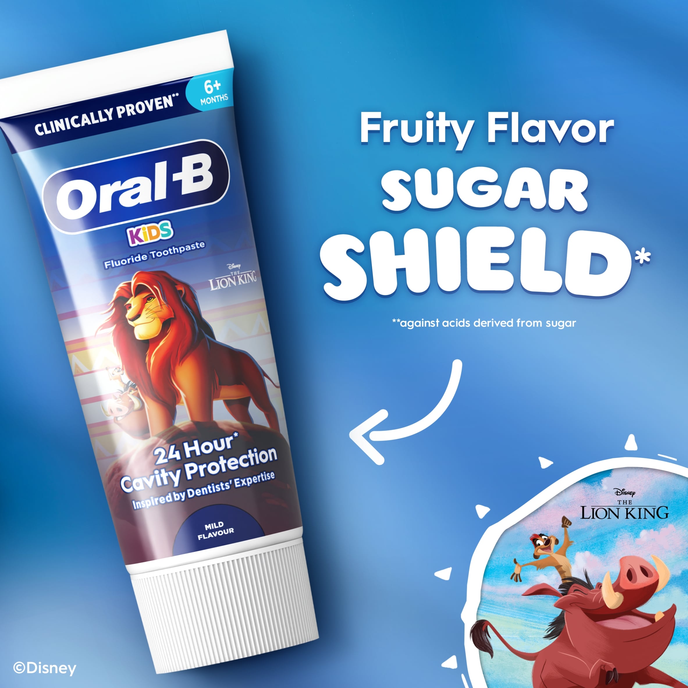 Oral-B Kids Lion King Toothpaste Mild Flavour 6+ 60ml thumbnail 5