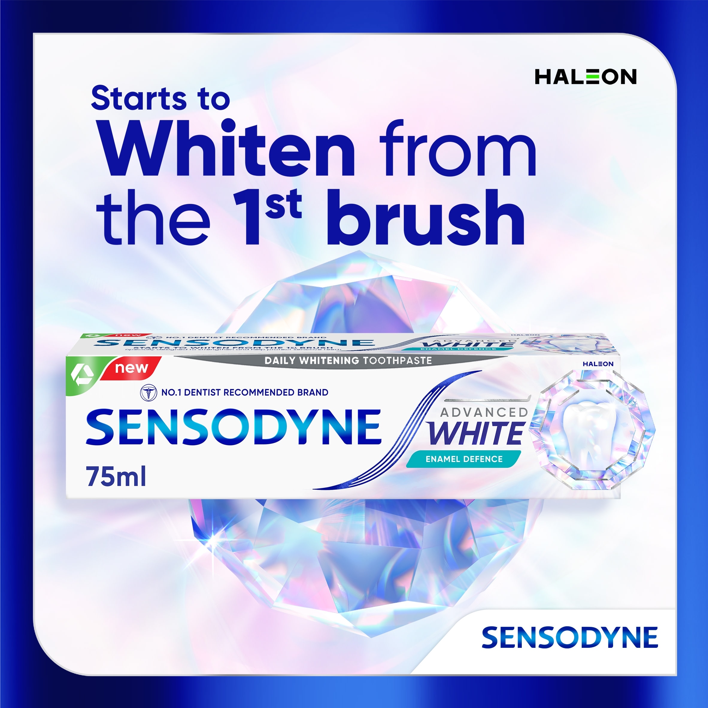 Sensodyne Advanced White Enamel Defence Toothpaste 75ml thumbnail 2