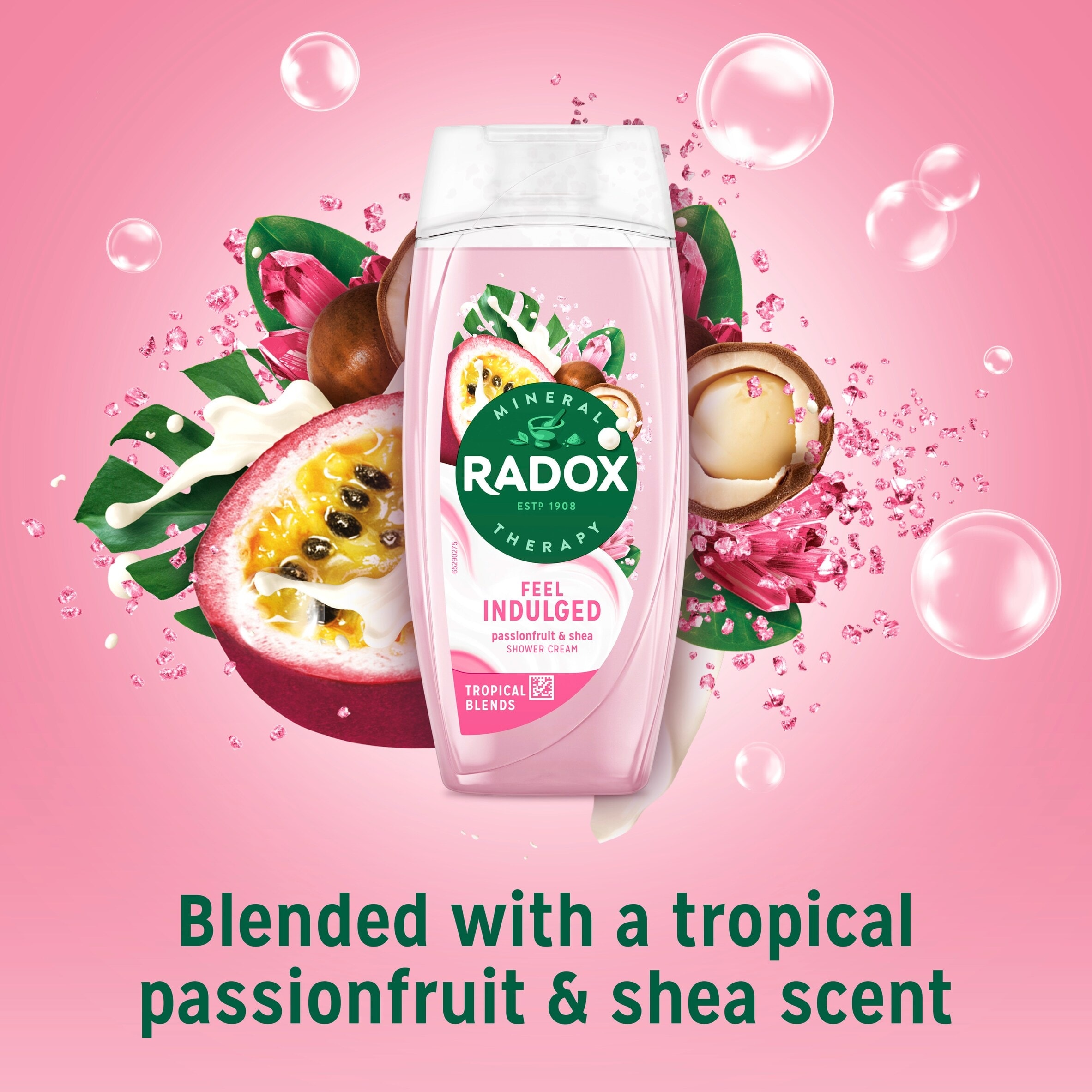 Radox Lychee & Vanilla Feel Renewed Shower Gel Body Wash 225ml thumbnail 2