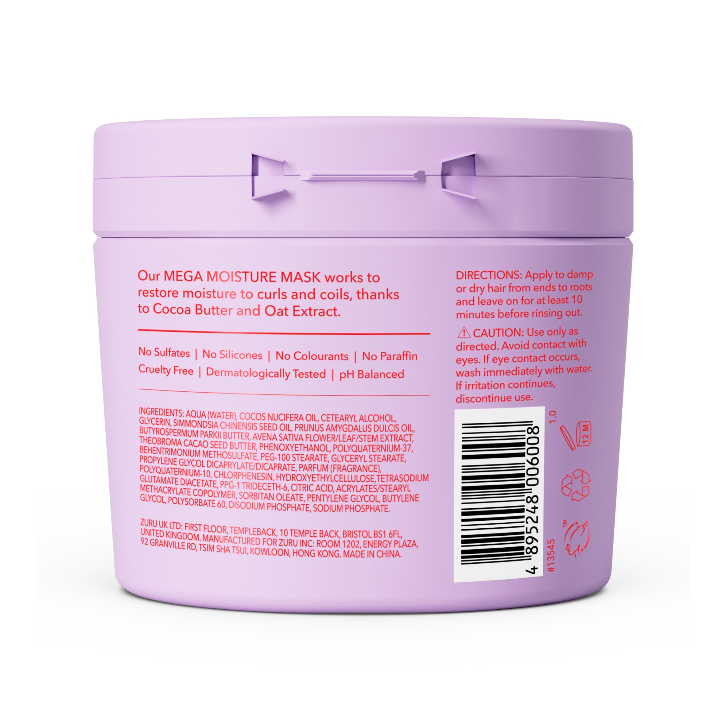 BEING MEGA MOISTURE HAIR MASK 354ML thumbnail 2