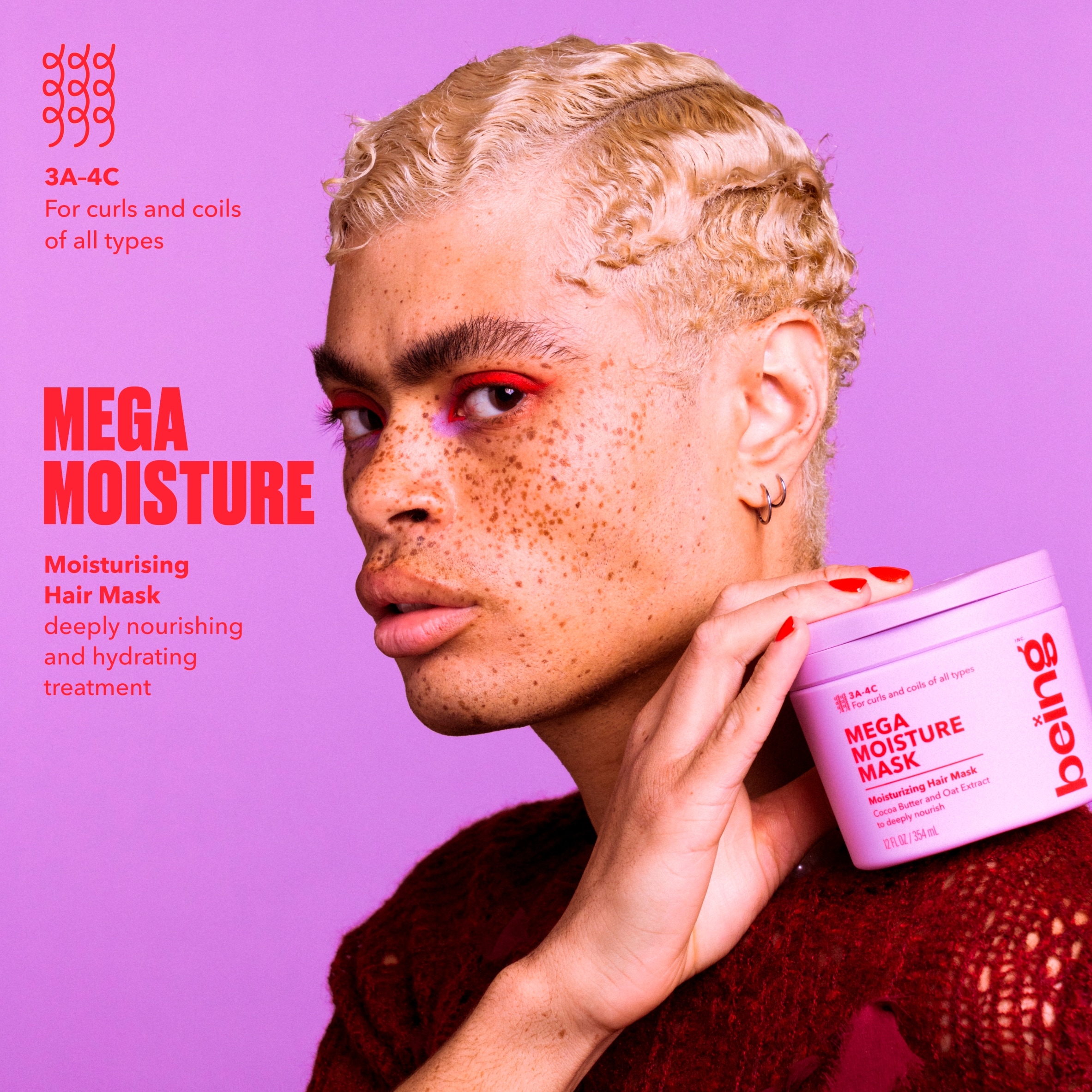 BEING MEGA MOISTURE HAIR MASK 354ML thumbnail 3
