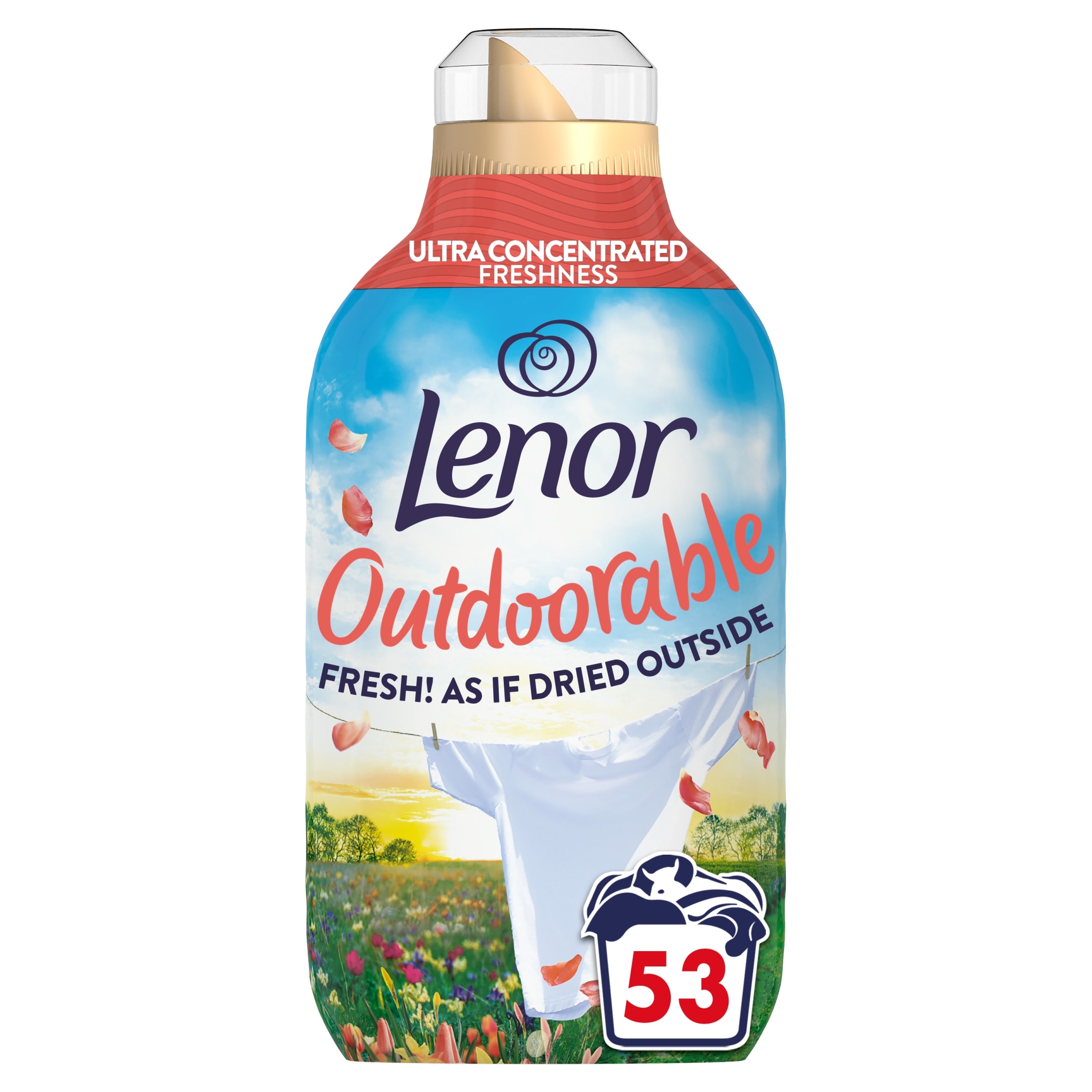 Lenor Outdoorable Fabric Conditioner First Day of Spring 53 Washes 742ml