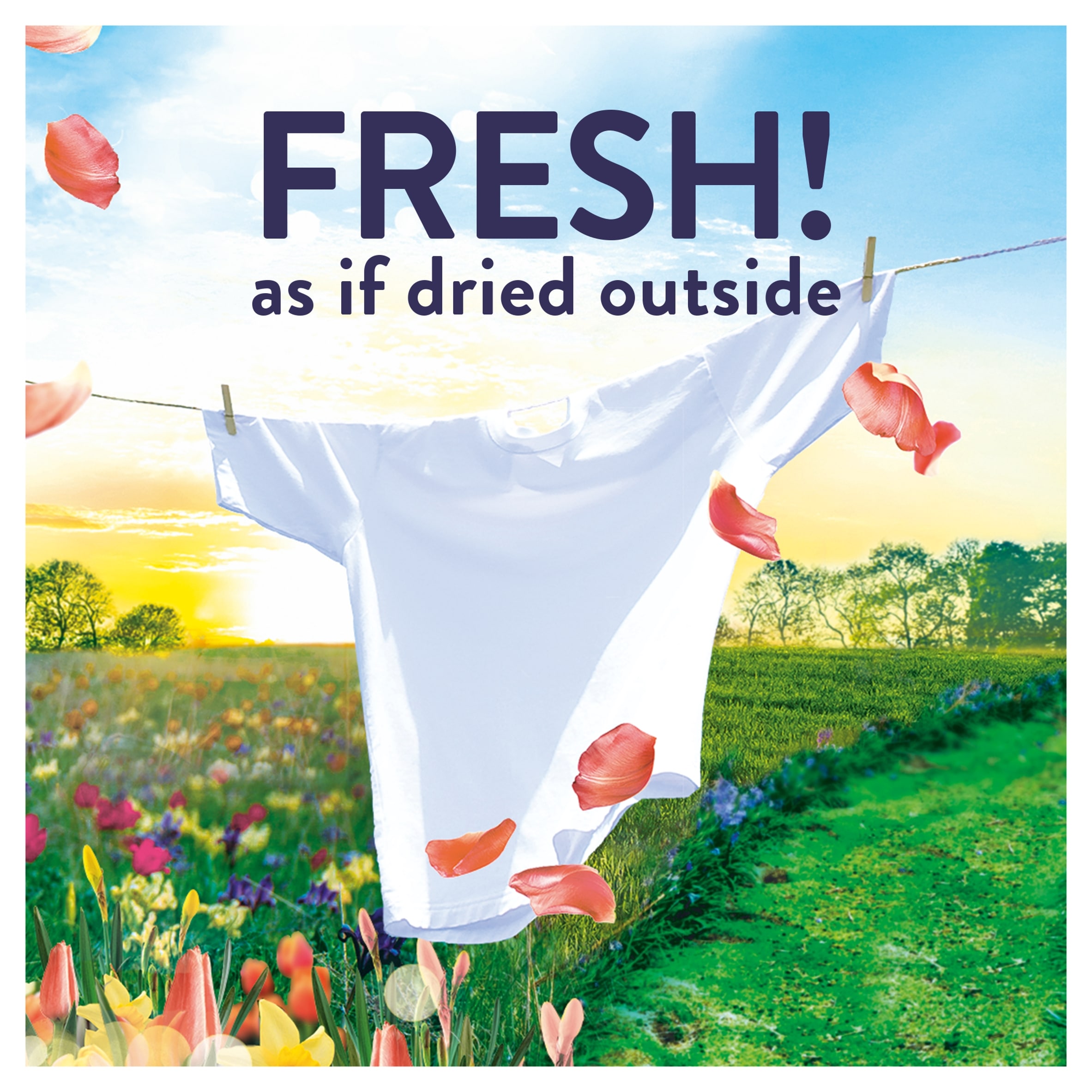 Lenor Outdoorable Fabric Conditioner First Day of Spring 53 Washes 742ml thumbnail 5