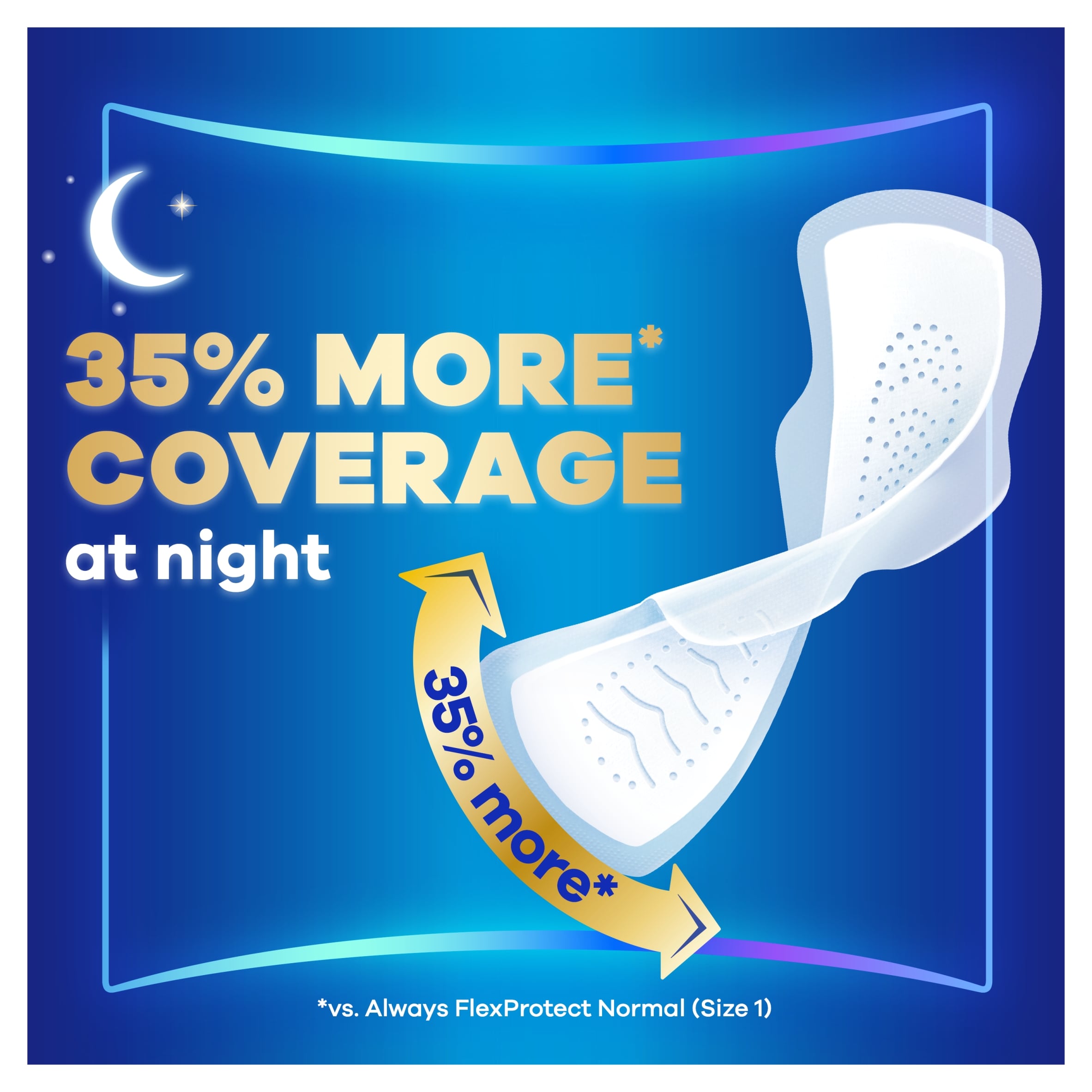 Always Infinity Flex Protect Unscented Pads Size 3 18 Pack thumbnail 5