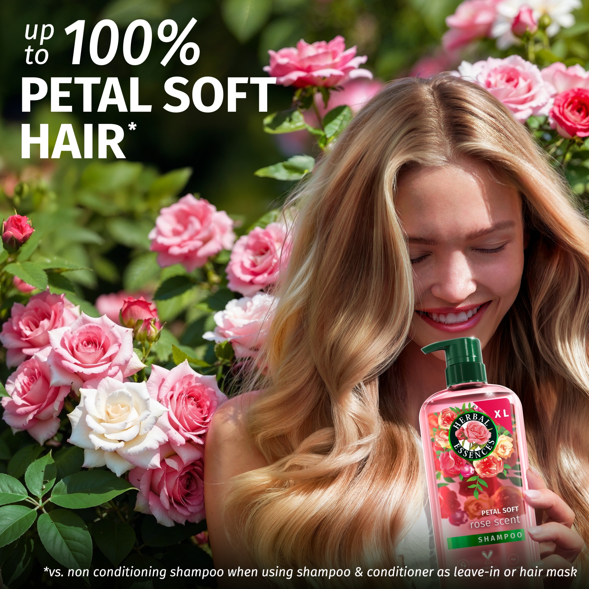 Herbal Essences XL Petal soft Rose scent Shampoo 650ML thumbnail 3