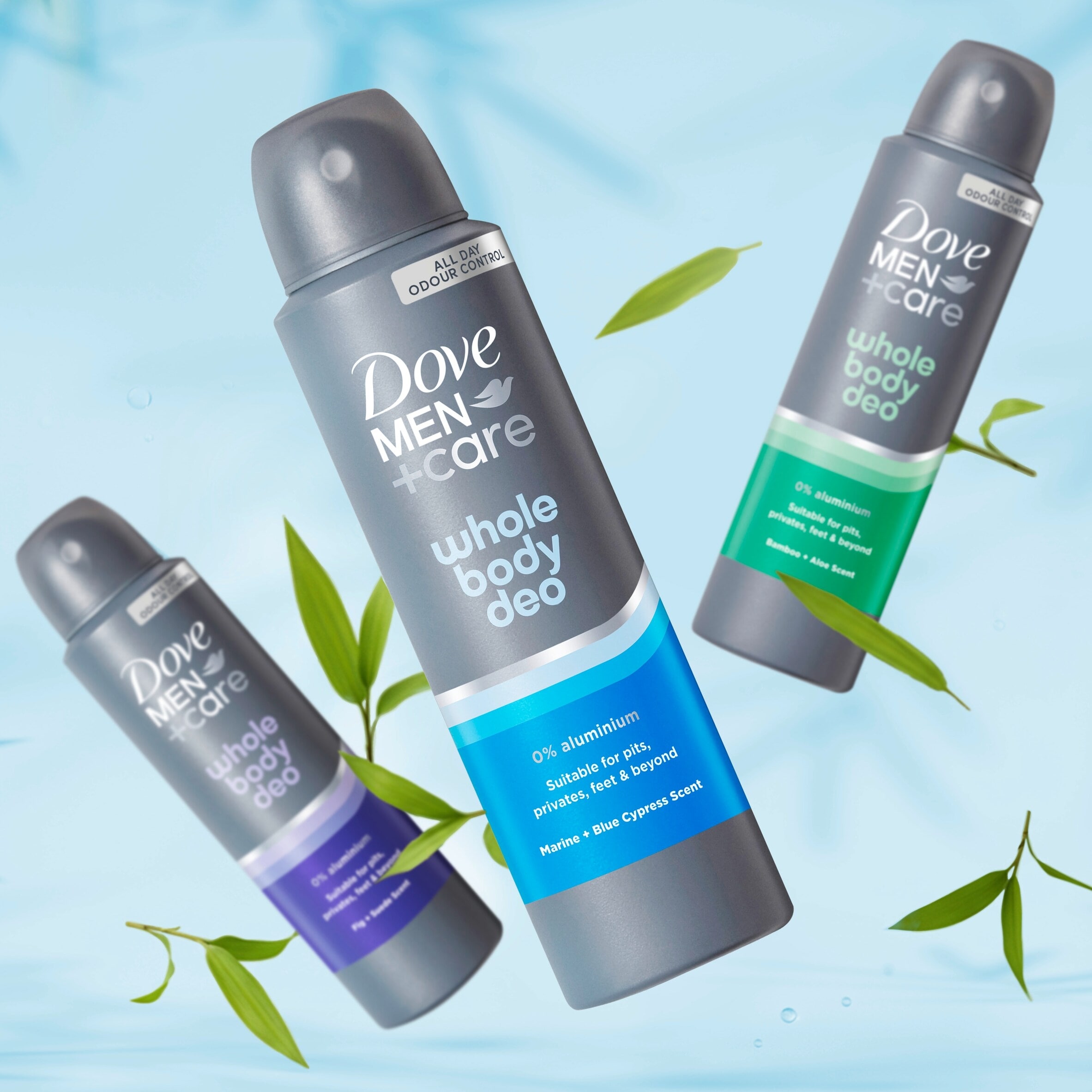Dove Men+Care Marine & Blue Cypress​ 48h Whole Body Deodorant Spray 150ml thumbnail 5