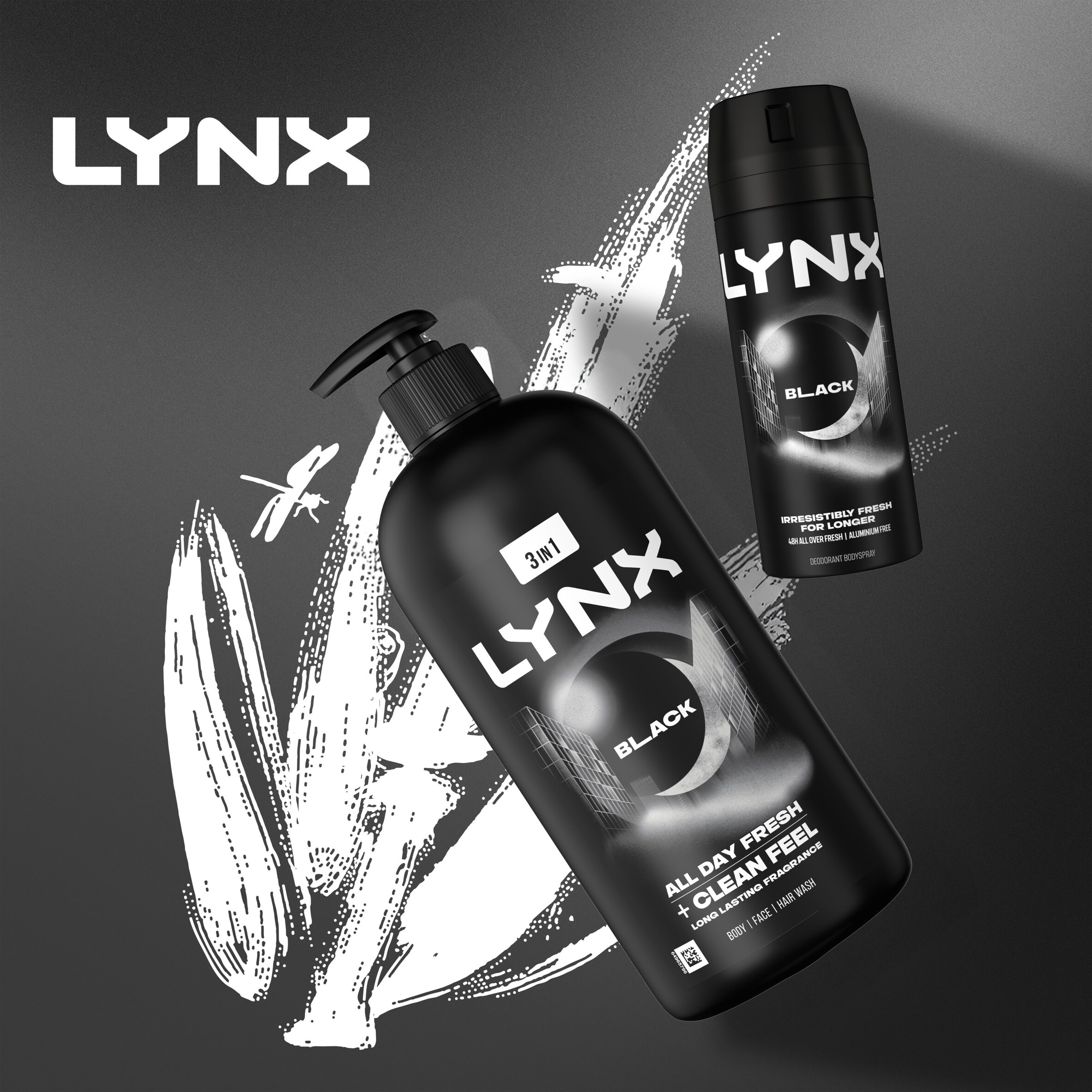 Lynx Men Black Body Wash Shower Gel 900ml thumbnail 5