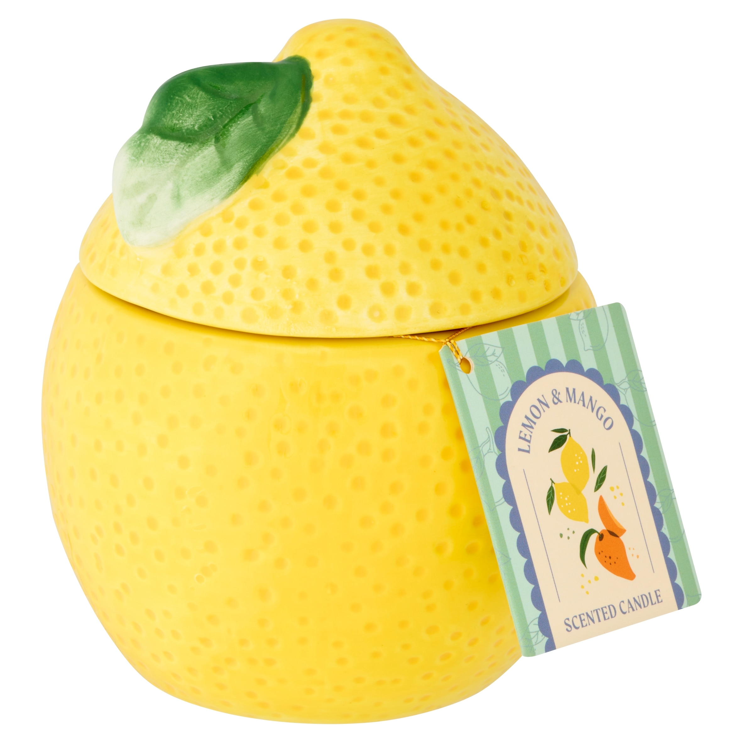 F&F Home Lemon Ceramic Candle 220g