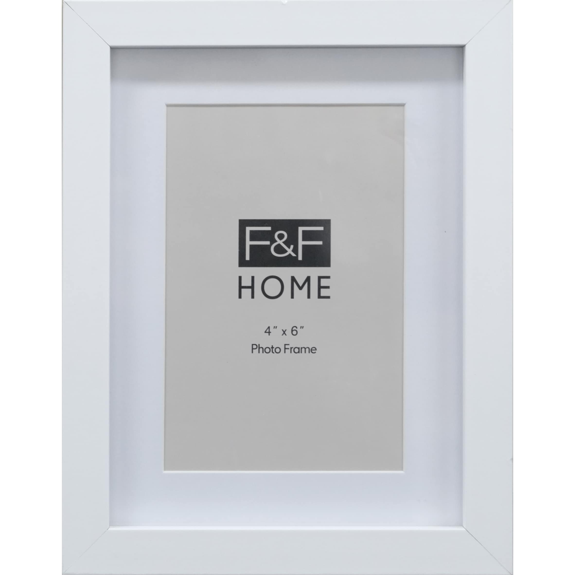 F&F Home White 4x6 Frame