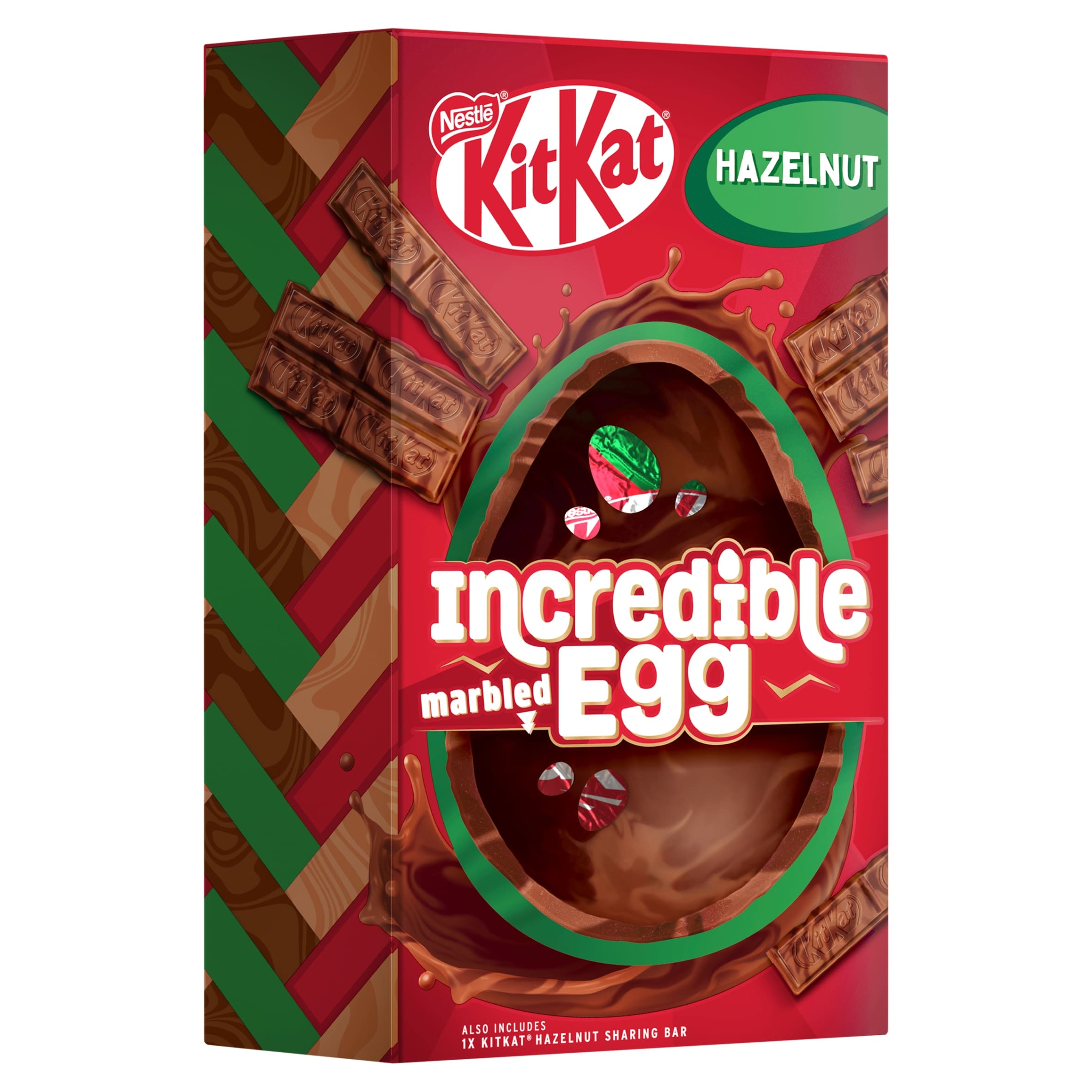 Kit Kat Hazelnut Flavour Chocolate Easter Egg 379g thumbnail 2