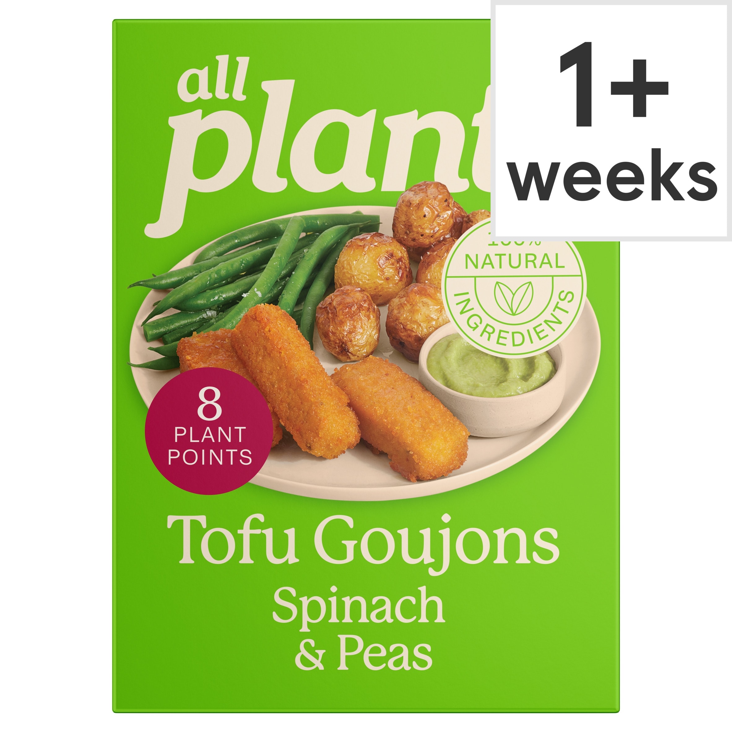 all plants Tofu Goujons with spinach 160g