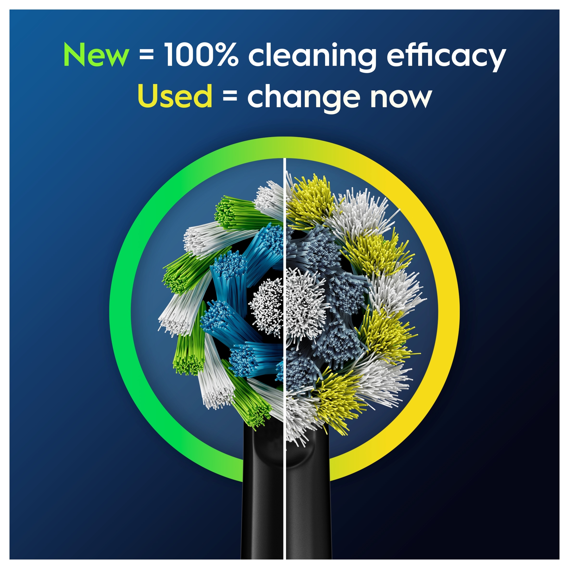 Oral-B Pro Cross Action Black Electric Toothbrush Replacement Heads 8 pack thumbnail 5