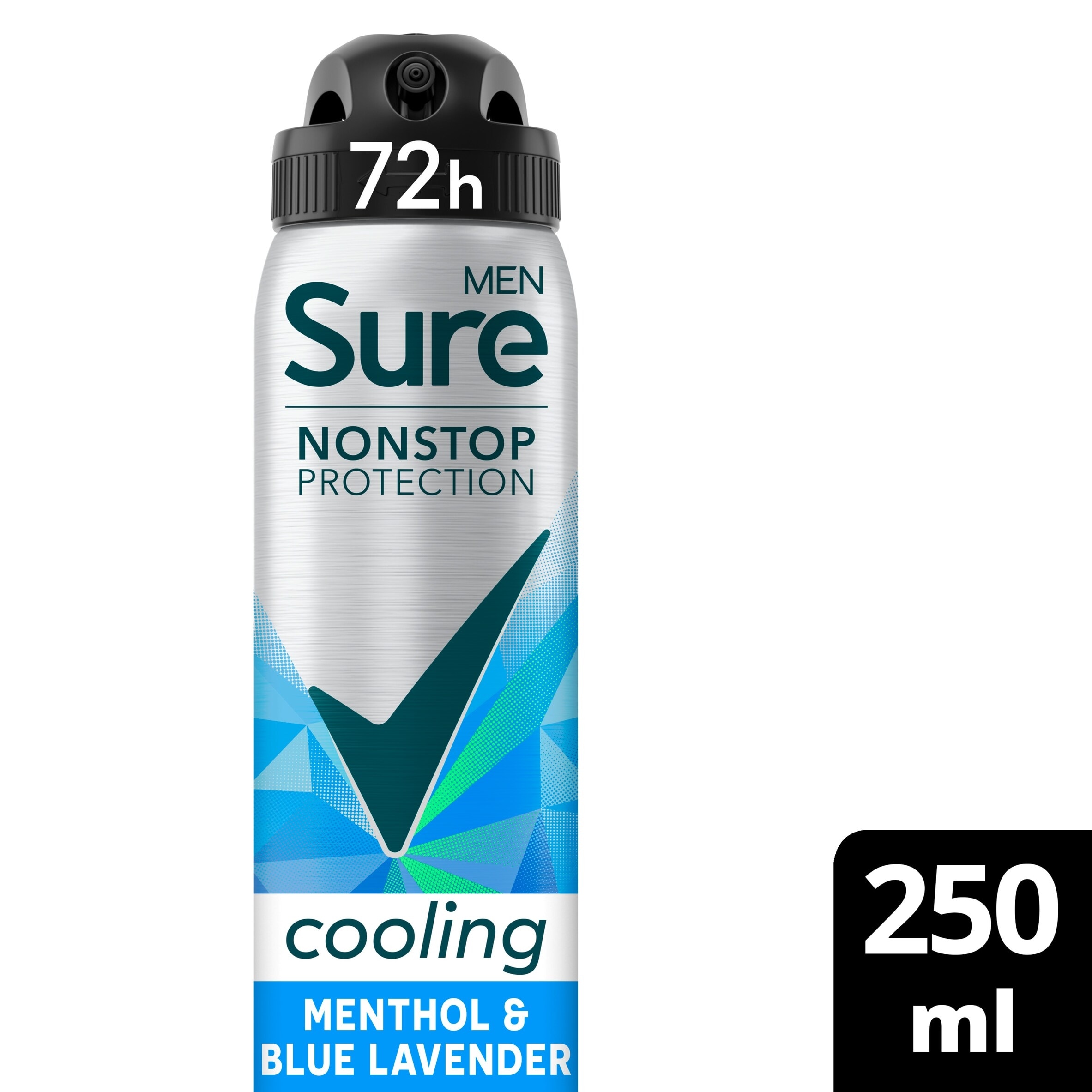 Sure Men Nonstop Protection Menthol & Blue Lavender scent 72h Antiperspirant Deodorant 250ml