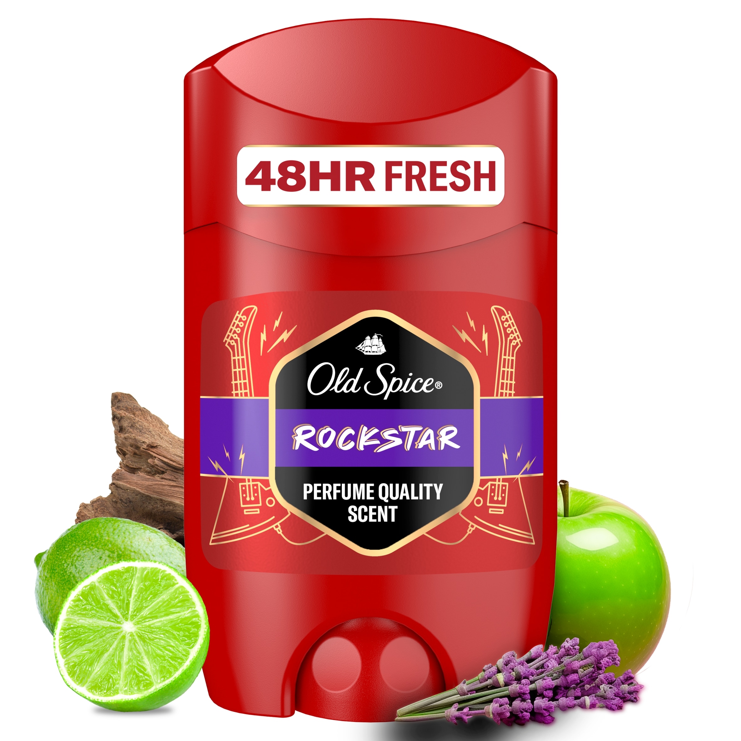 Old Spice Rockstar Deodorant Stick Scent of Vibrant Bergamot 50ml