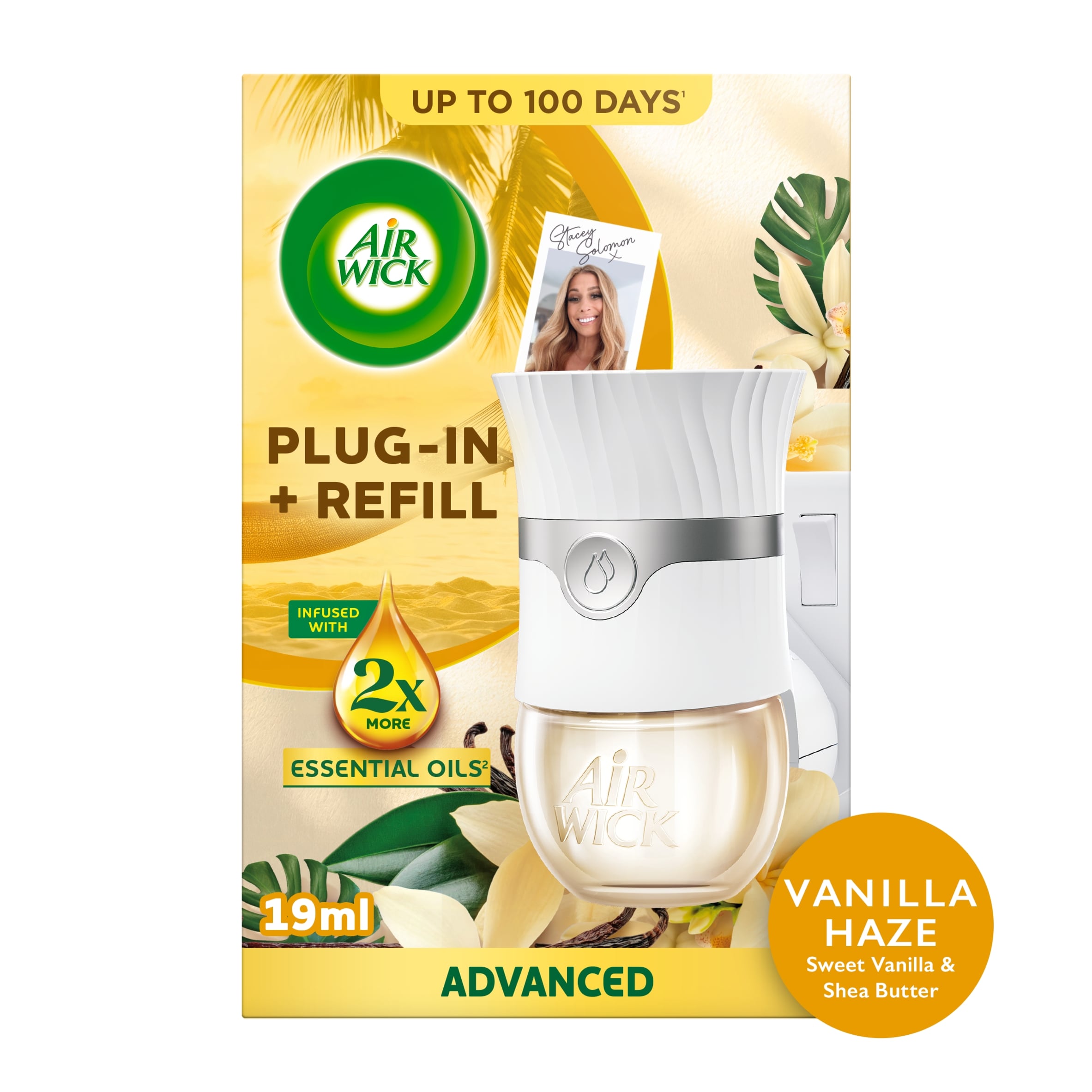 Air Wick Vanilla Haze Sweet Vanilla & Shea Butter Limited Edition Kit 19ml