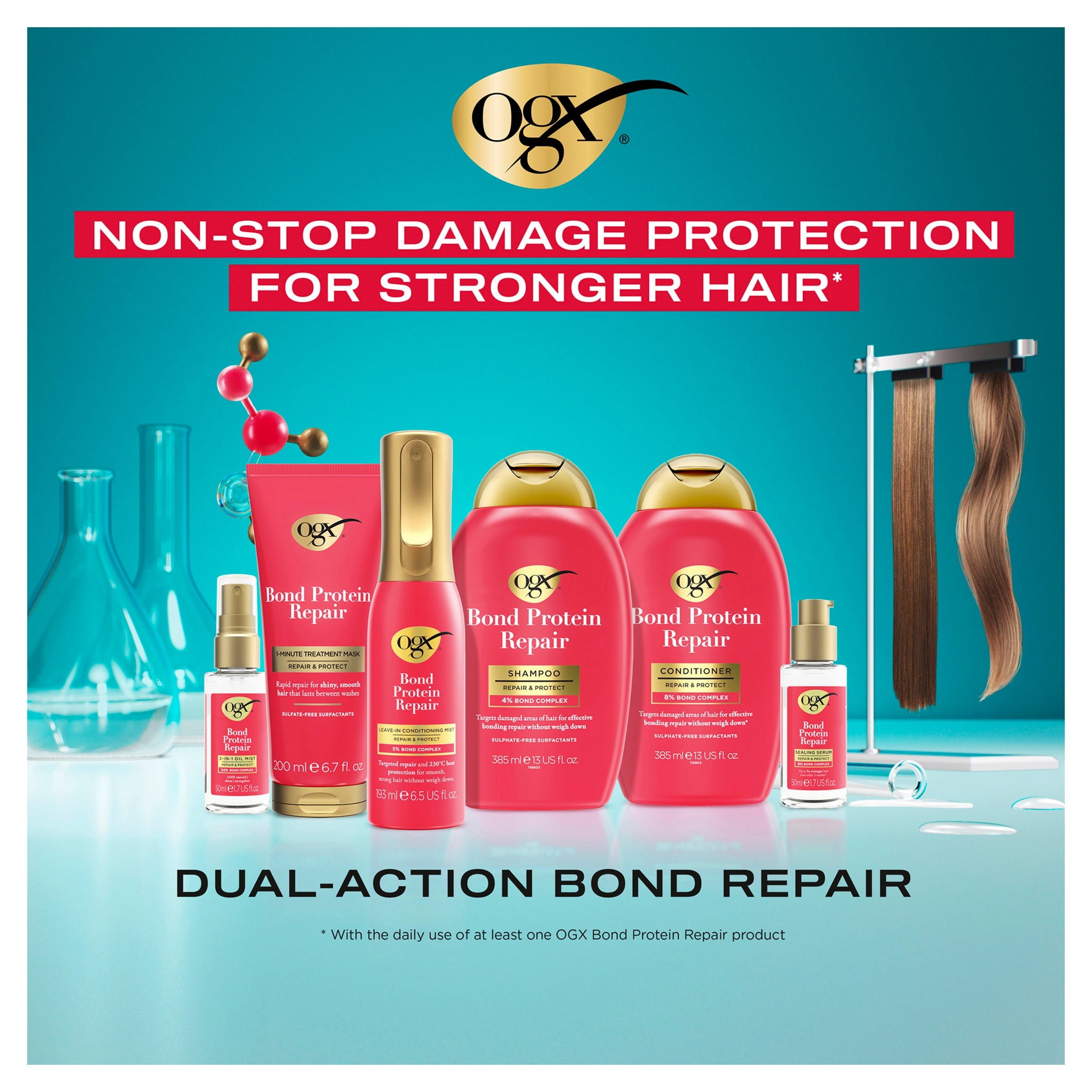 OGX Bond Protein Repair Heat Protect Spray 193ml thumbnail 3
