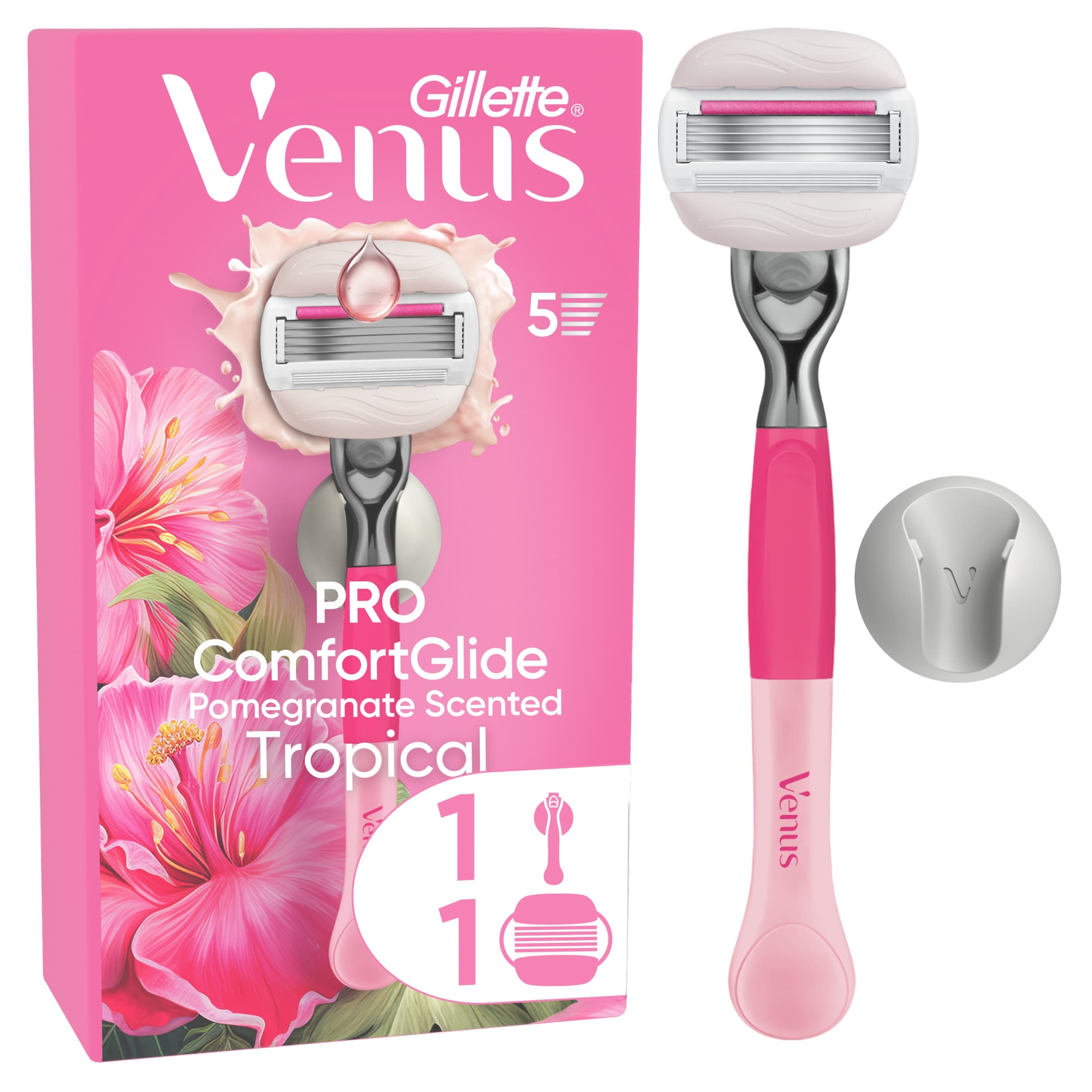 GILLETTE Venus PRO ComfortGlide Pomegranate Scented Tropical Razor