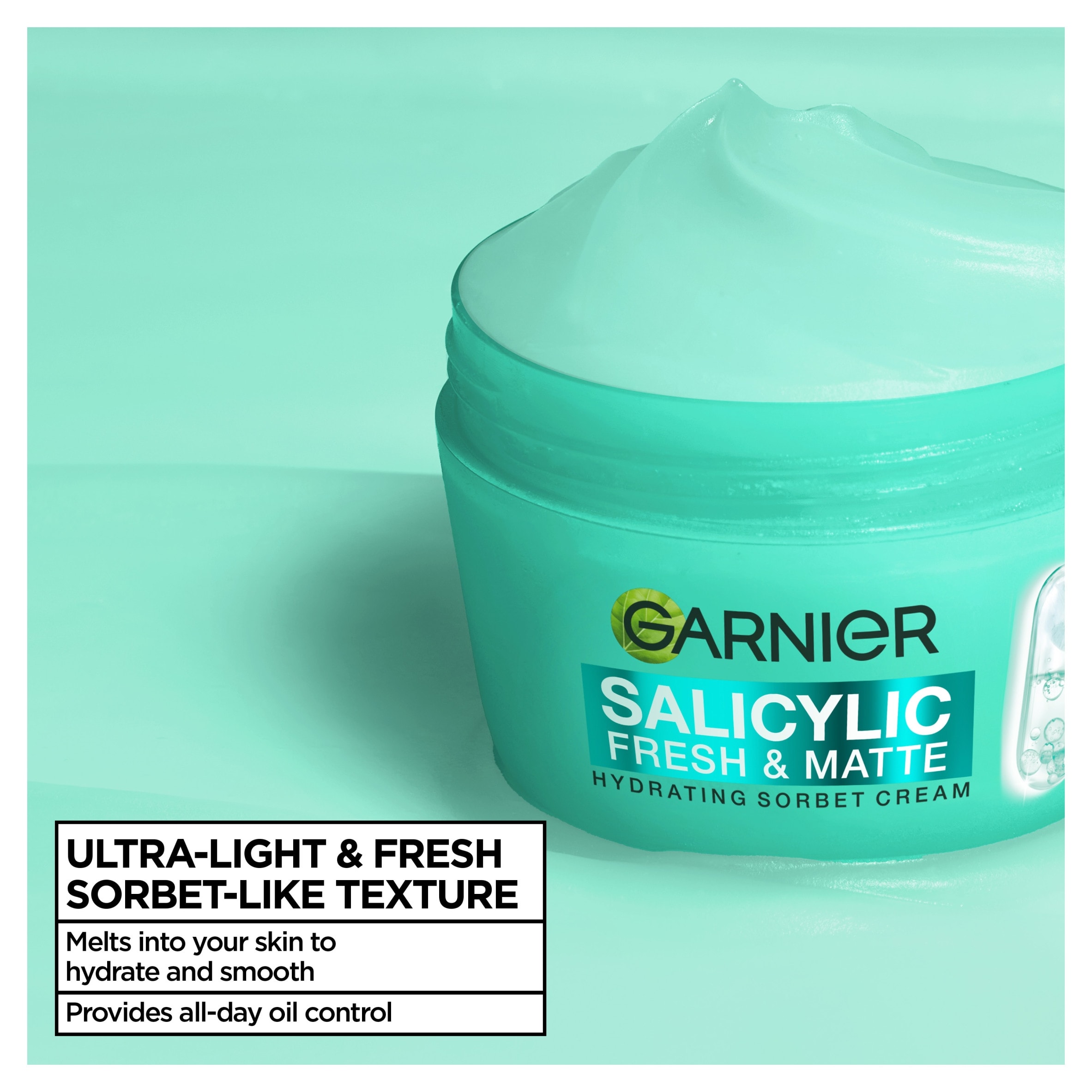 Garnier Salycilic Fresh & Matte Sorbet Cream 85ml thumbnail 2